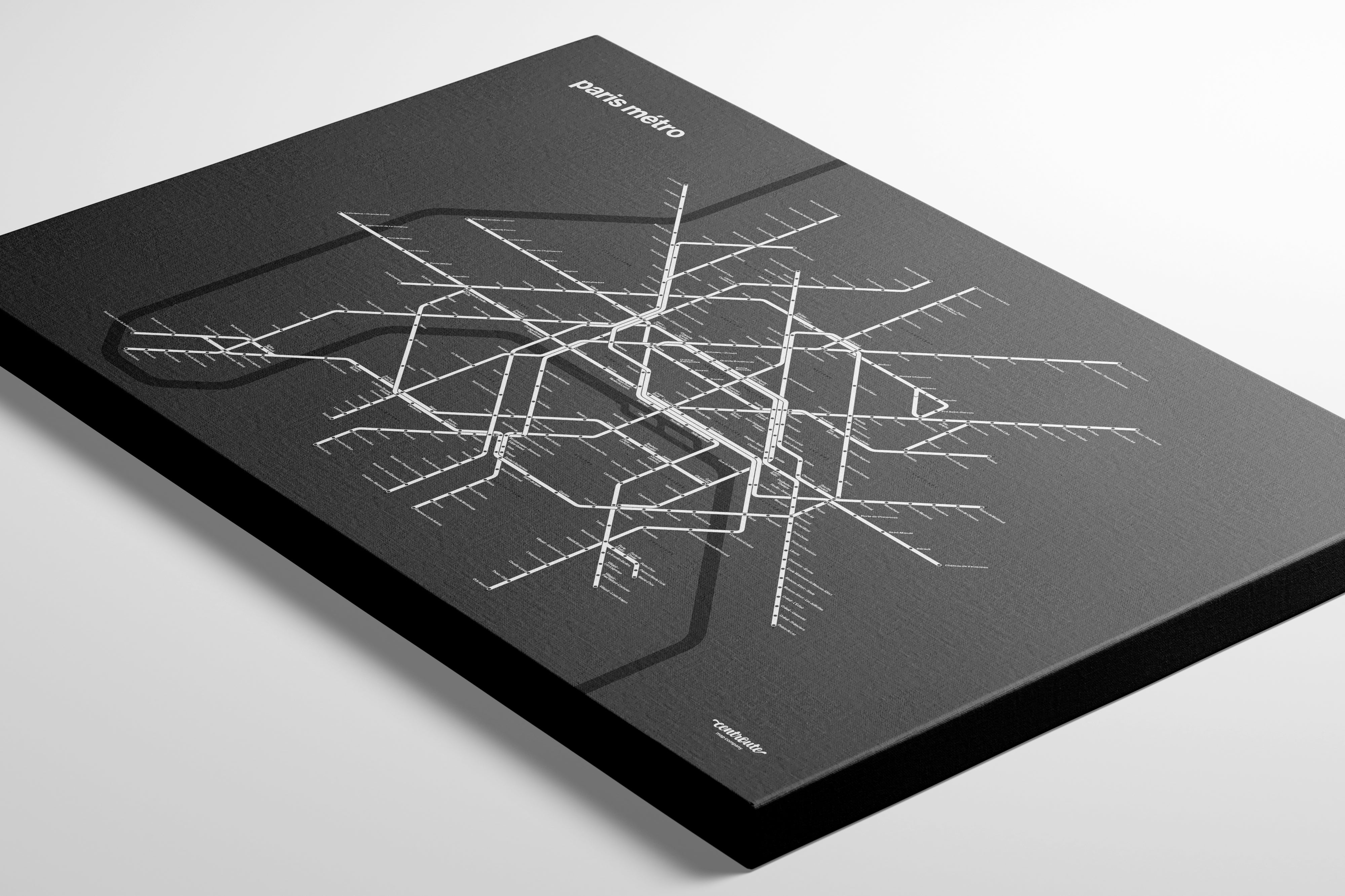 Paris Metro / Color Mode System Map