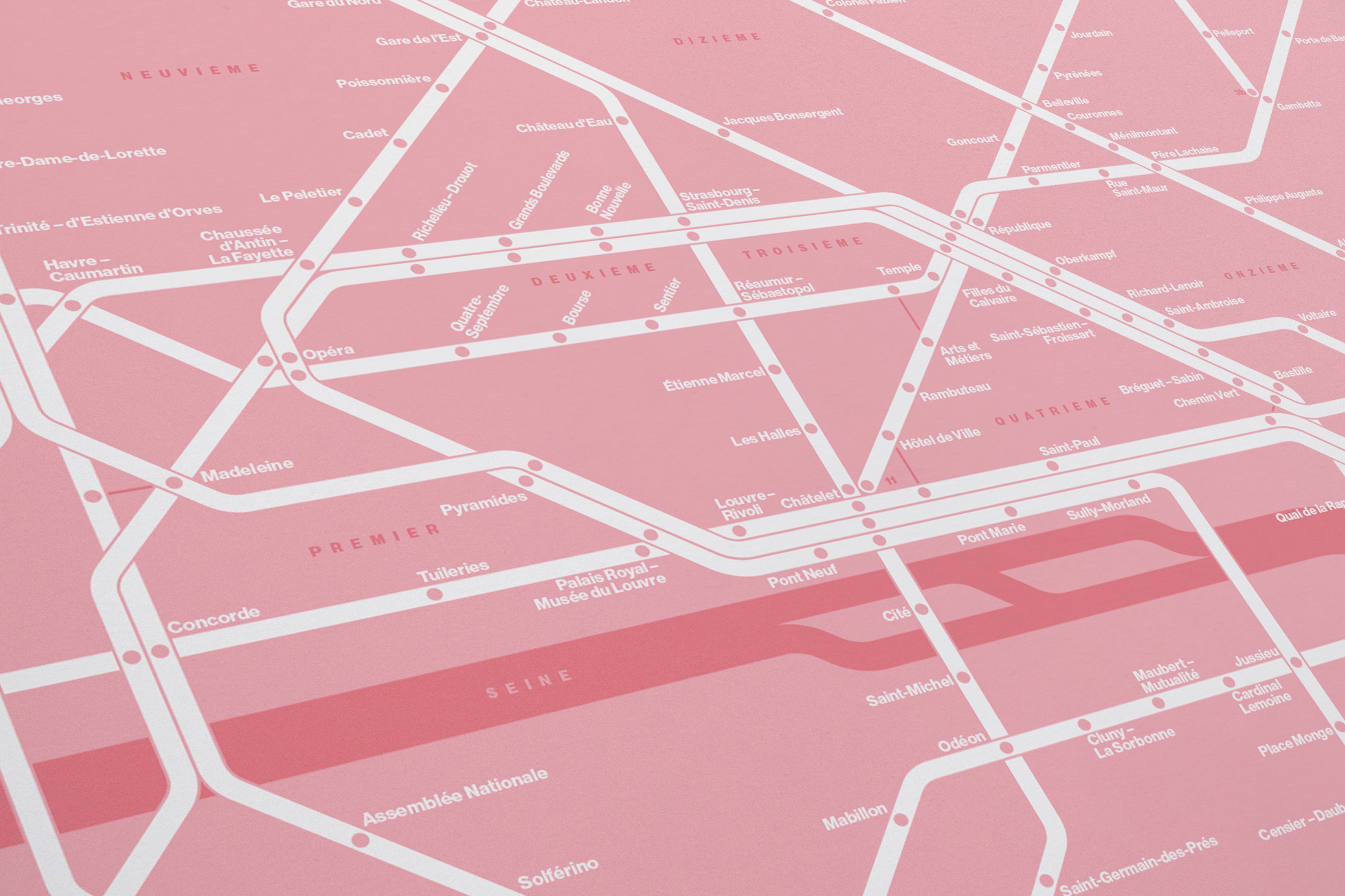 Paris Metro / Color Mode System Map