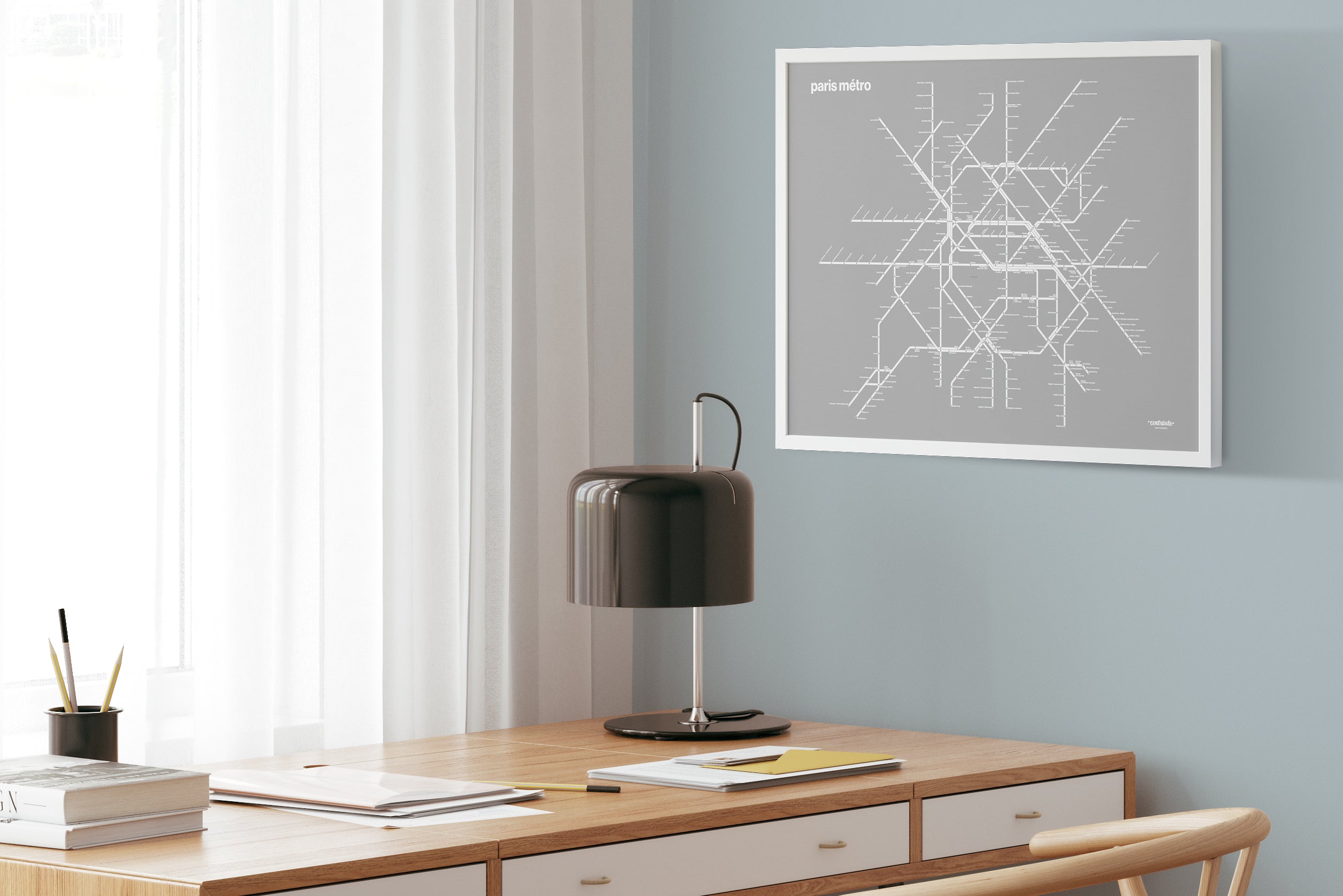 Paris Metro / Color Mode System Map