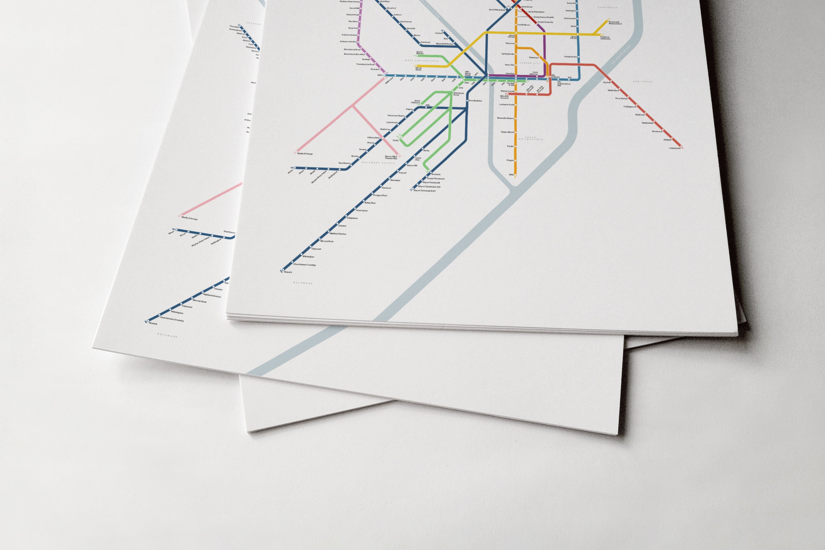 SEPTA Rail / Light Mode System Map