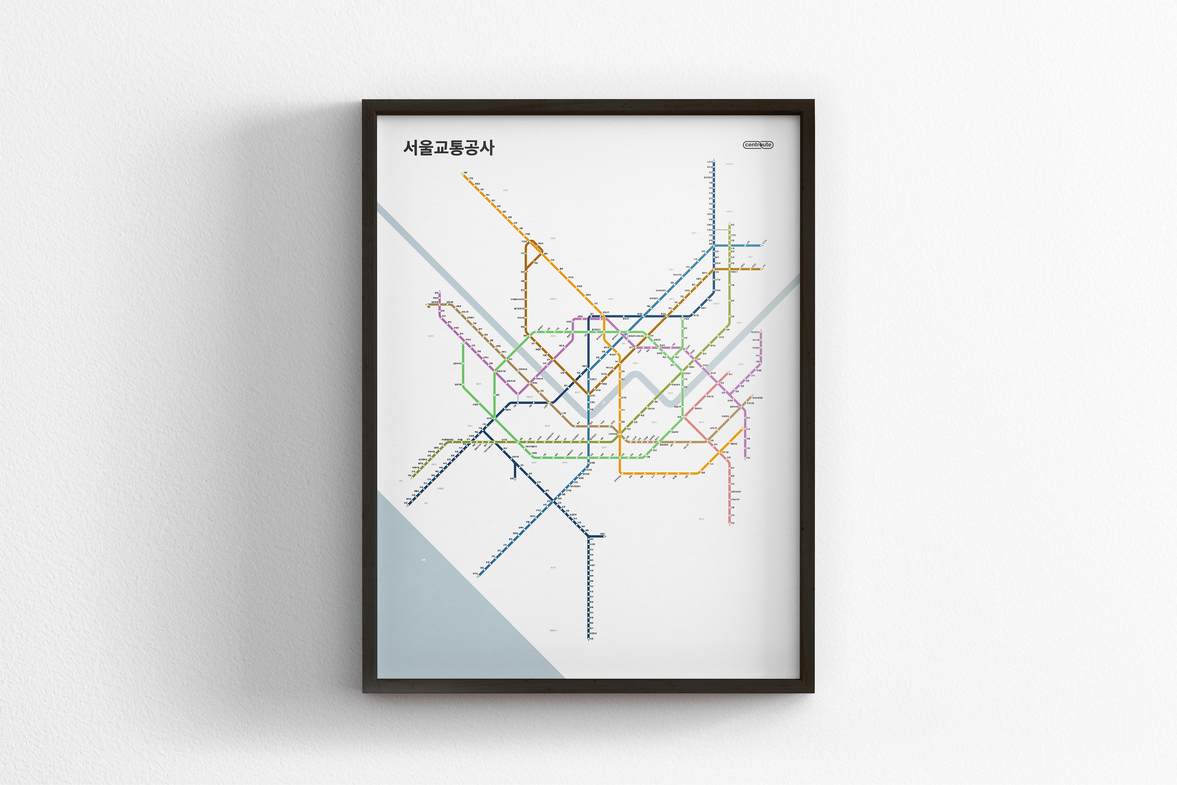Seoul Metro 서울교통공사 / Light Mode System Map / Hangul
