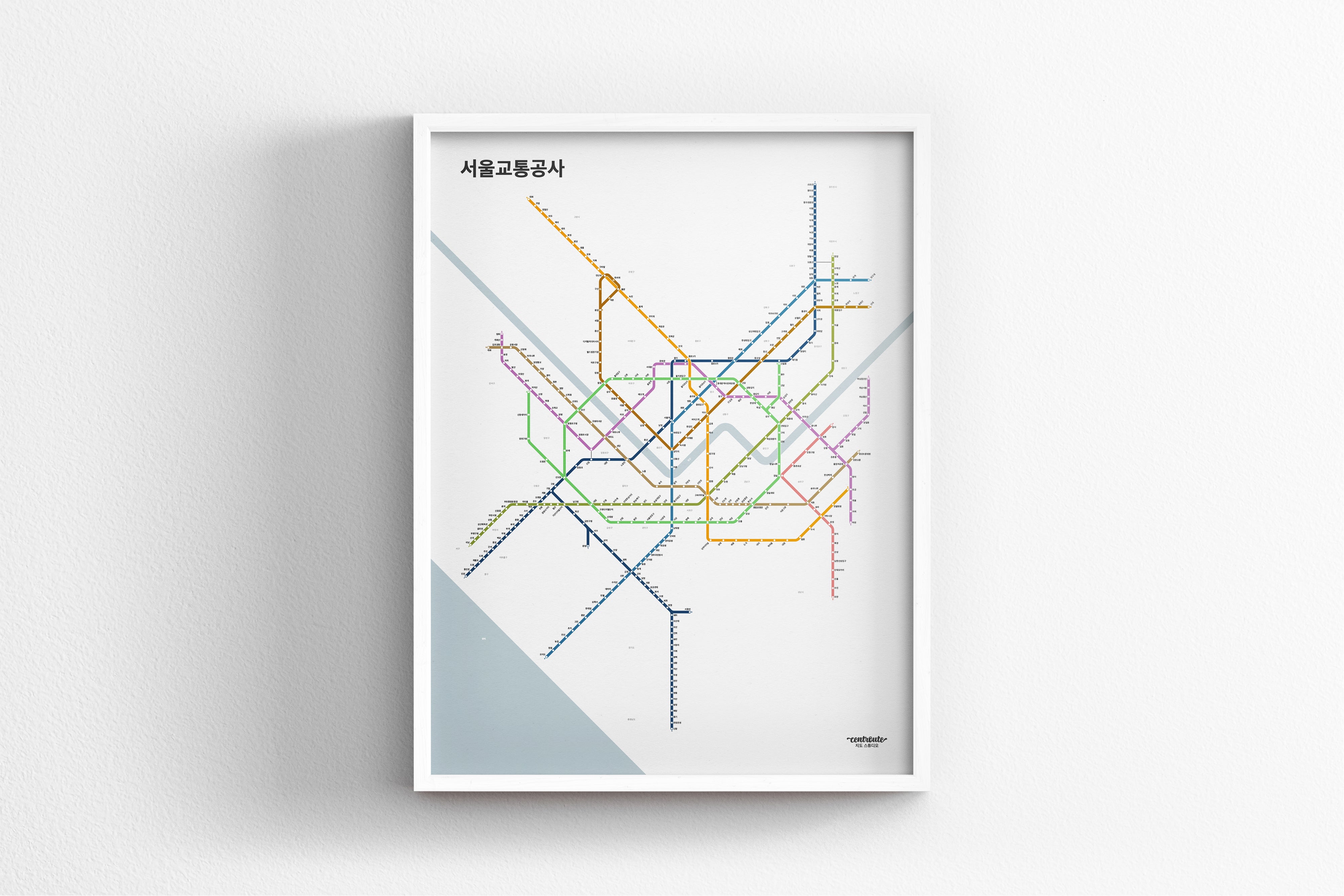 Seoul Metro 서울교통공사 / Light Mode System Map / Hangul