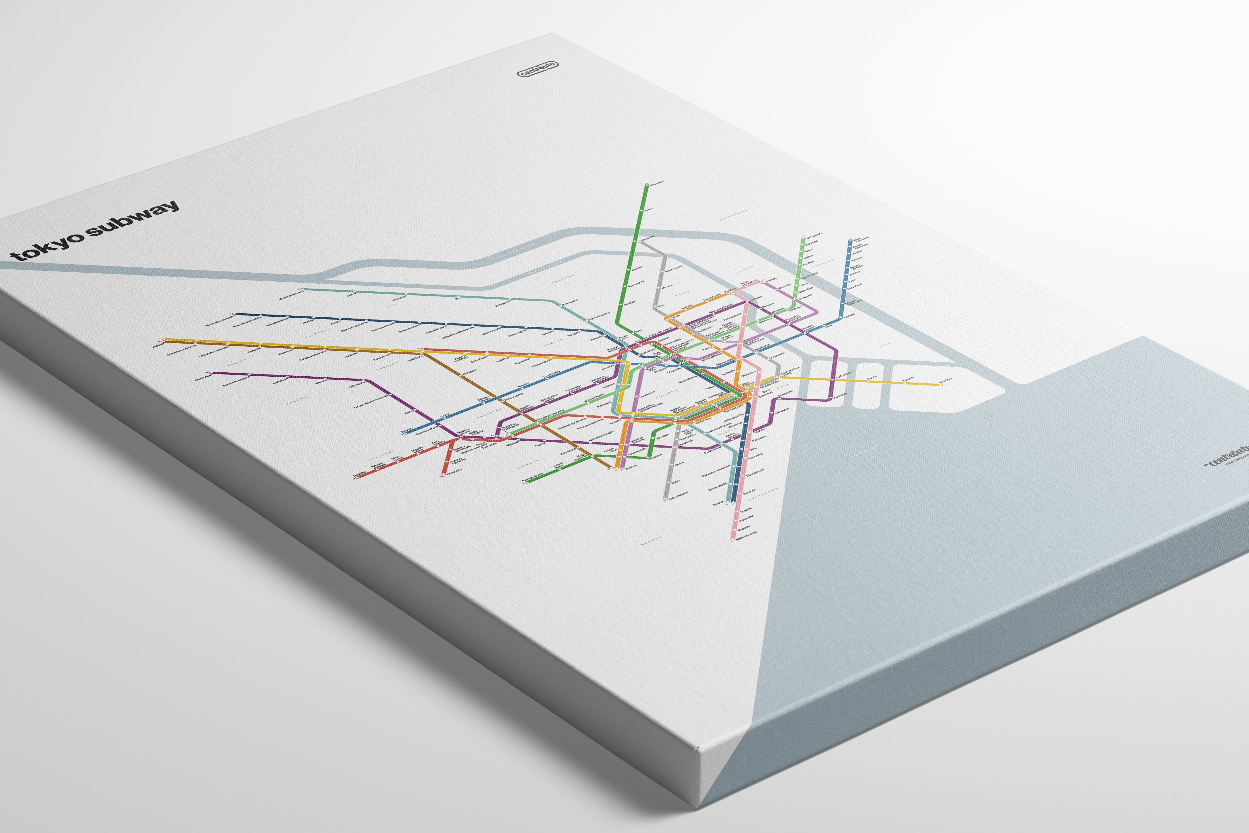 Tokyo Subway 東京の地下鉄 / Light Mode System Map / English
