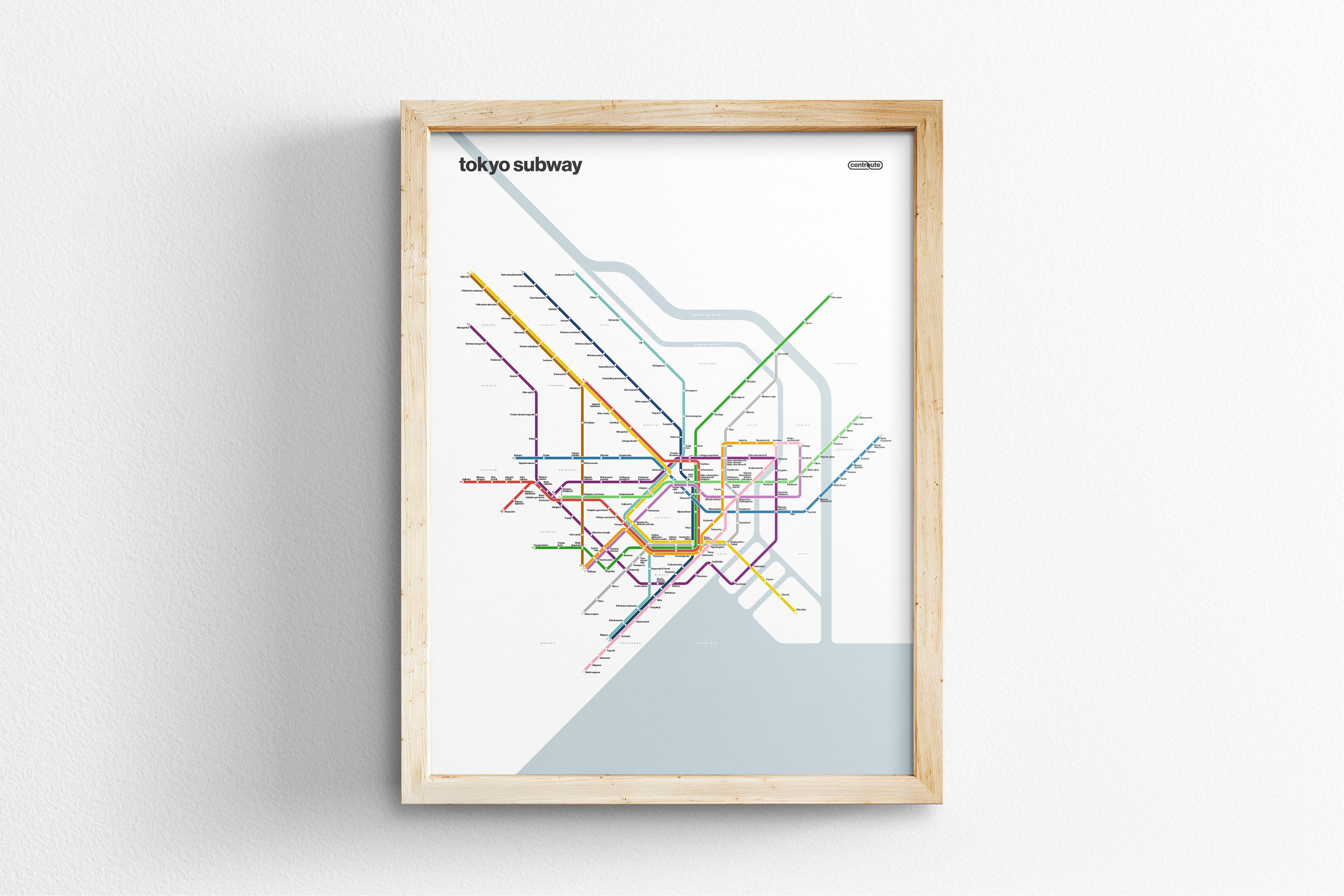 Tokyo Subway 東京の地下鉄 / Light Mode System Map / English