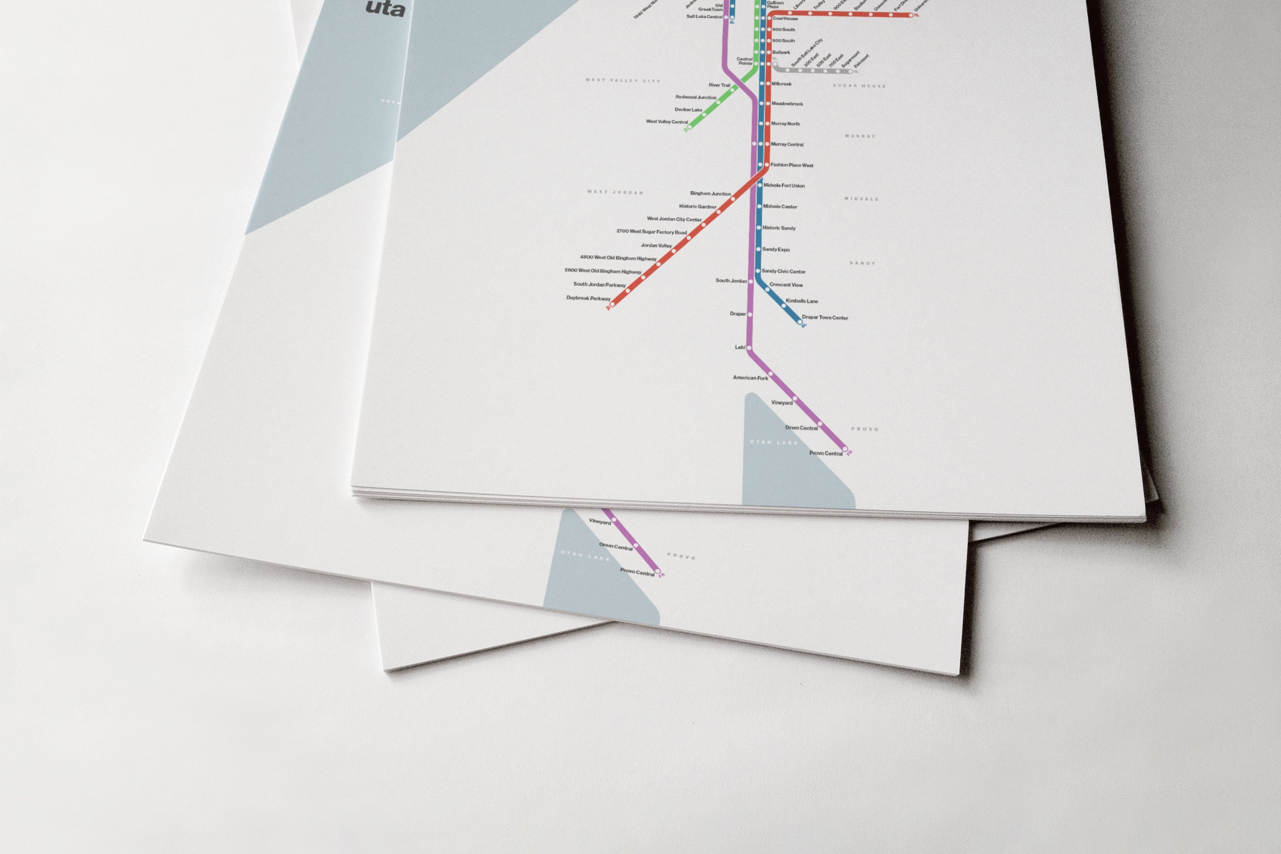 Utah Trax / Light Mode System Map