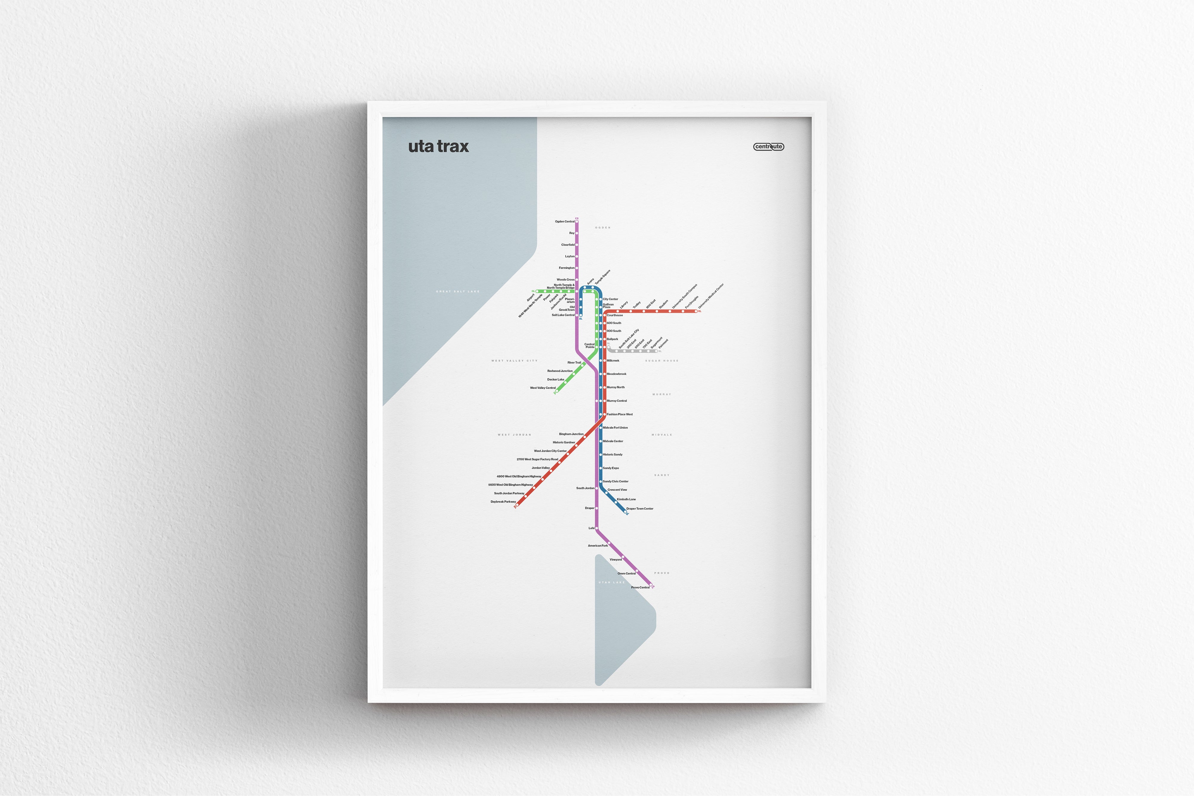 Utah Trax / Light Mode System Map