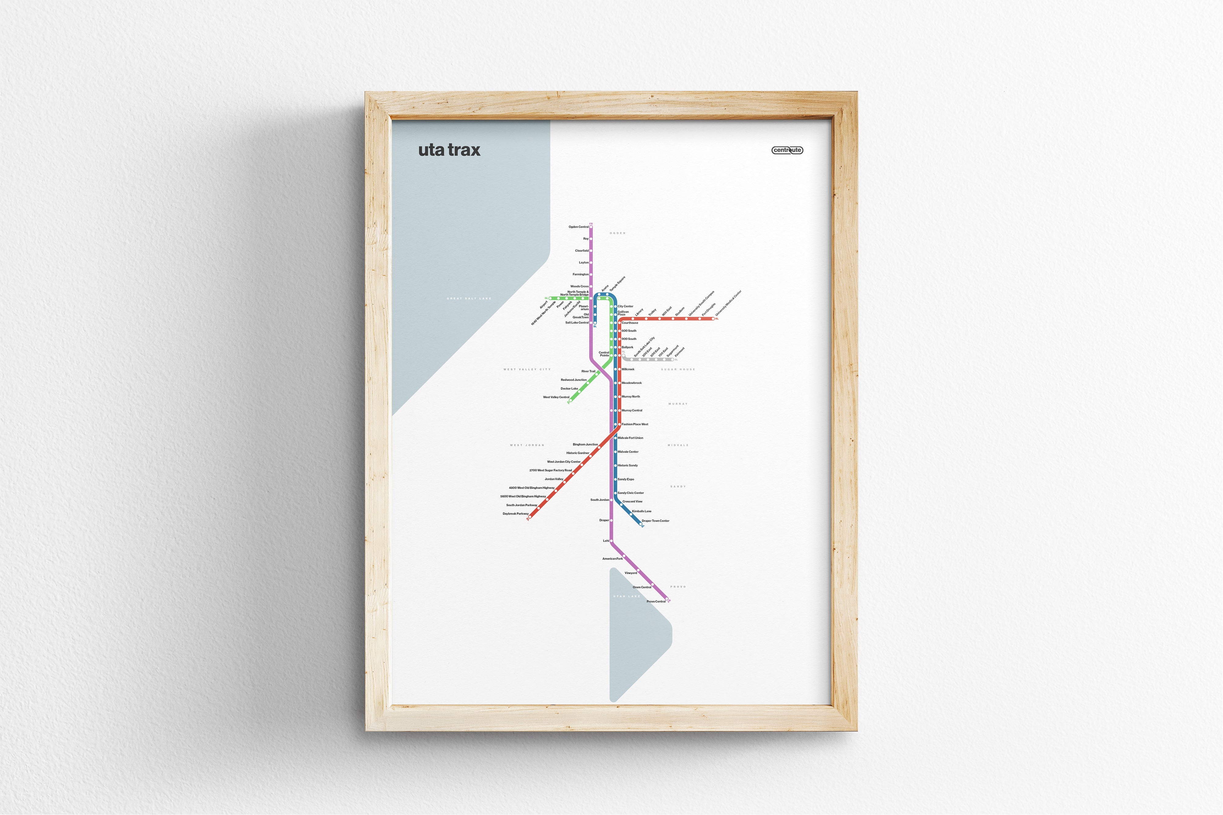 Utah Trax / Light Mode System Map