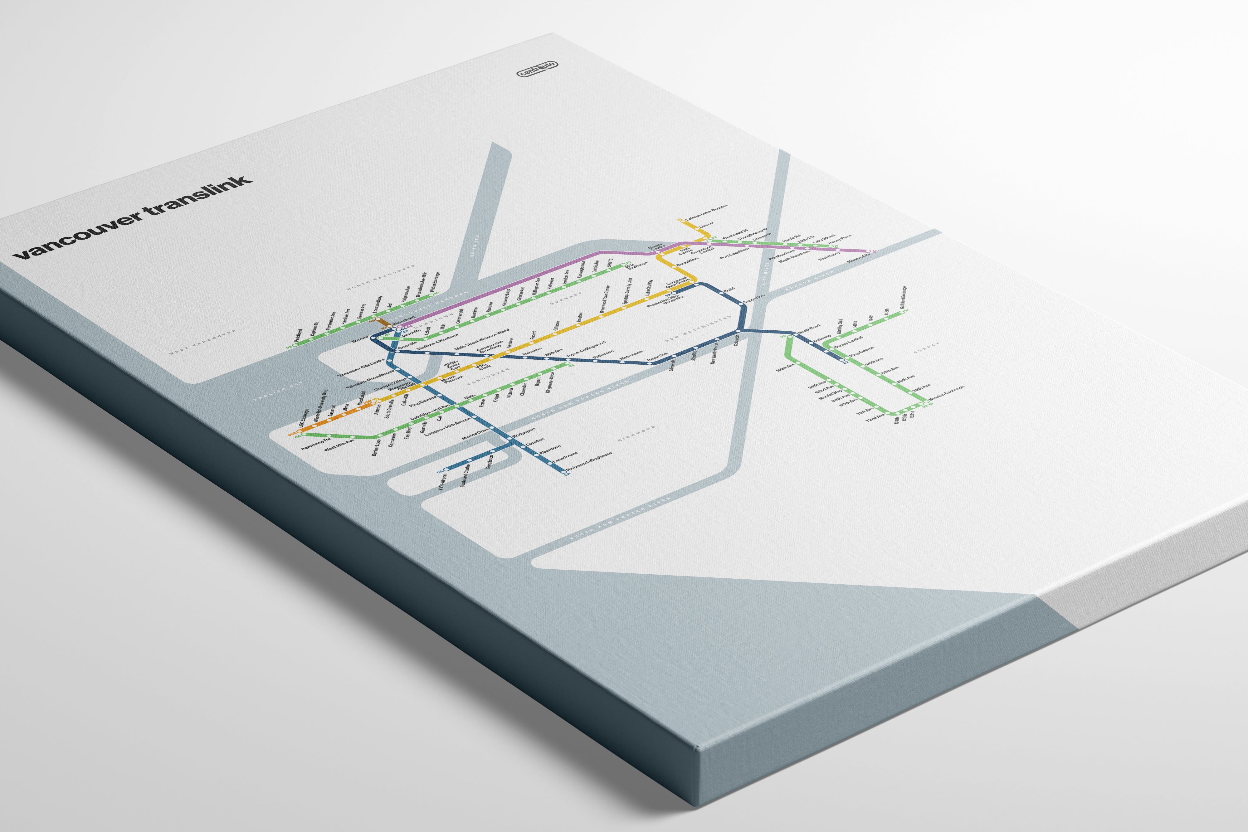 Vancouver Translink / Light Mode System Map