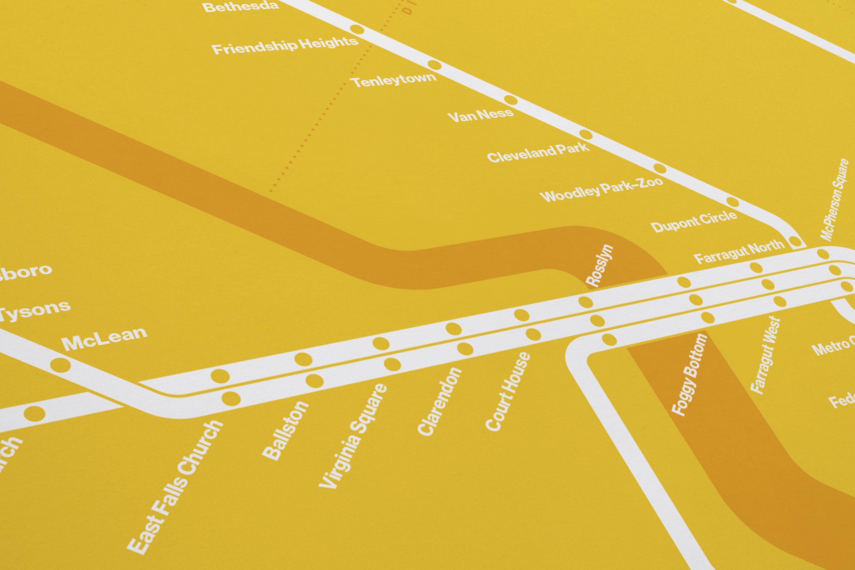 DC Metro / Color Mode System Map