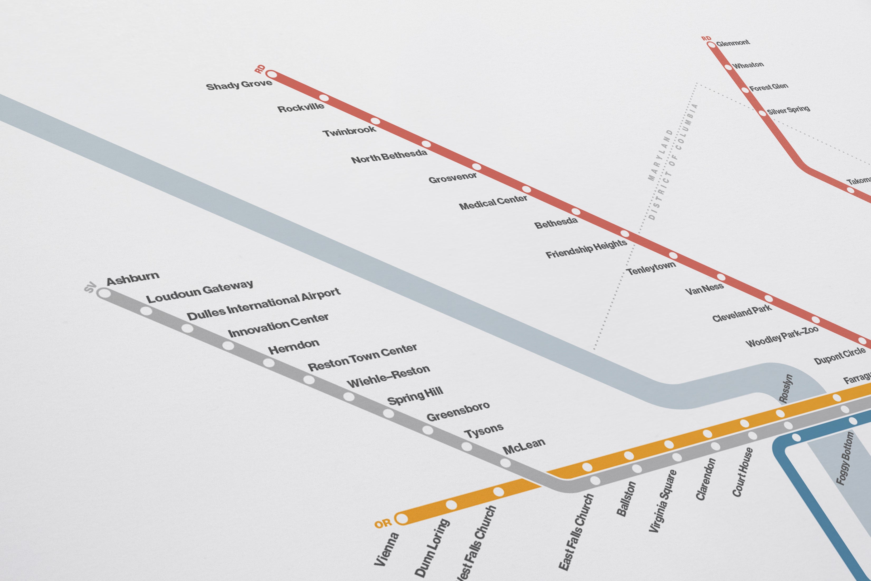 DC Metro / Light Mode Map
