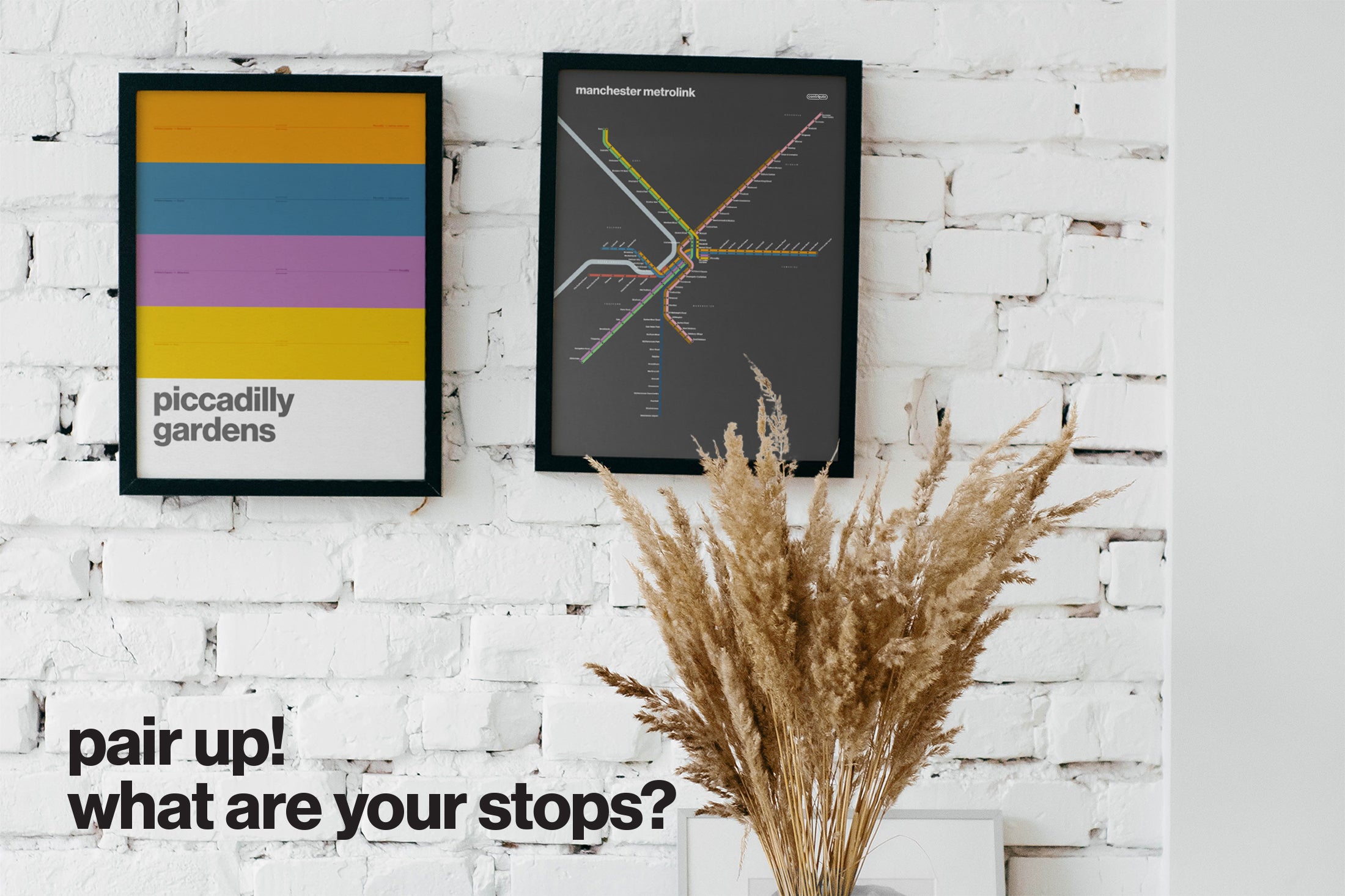 Manchester Metrolink / Dark Mode System Map