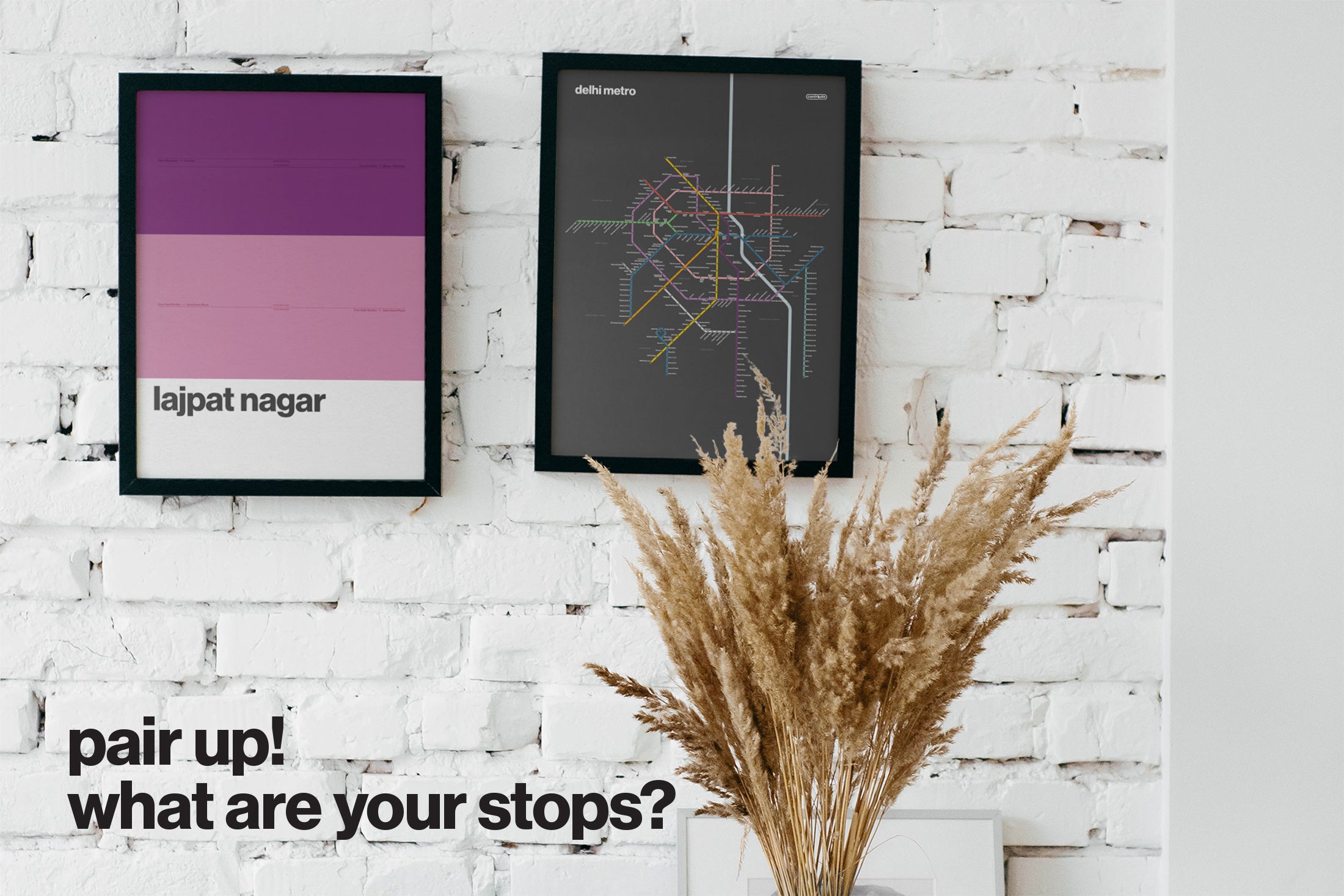 Delhi Metro / Dark Mode System Map / English
