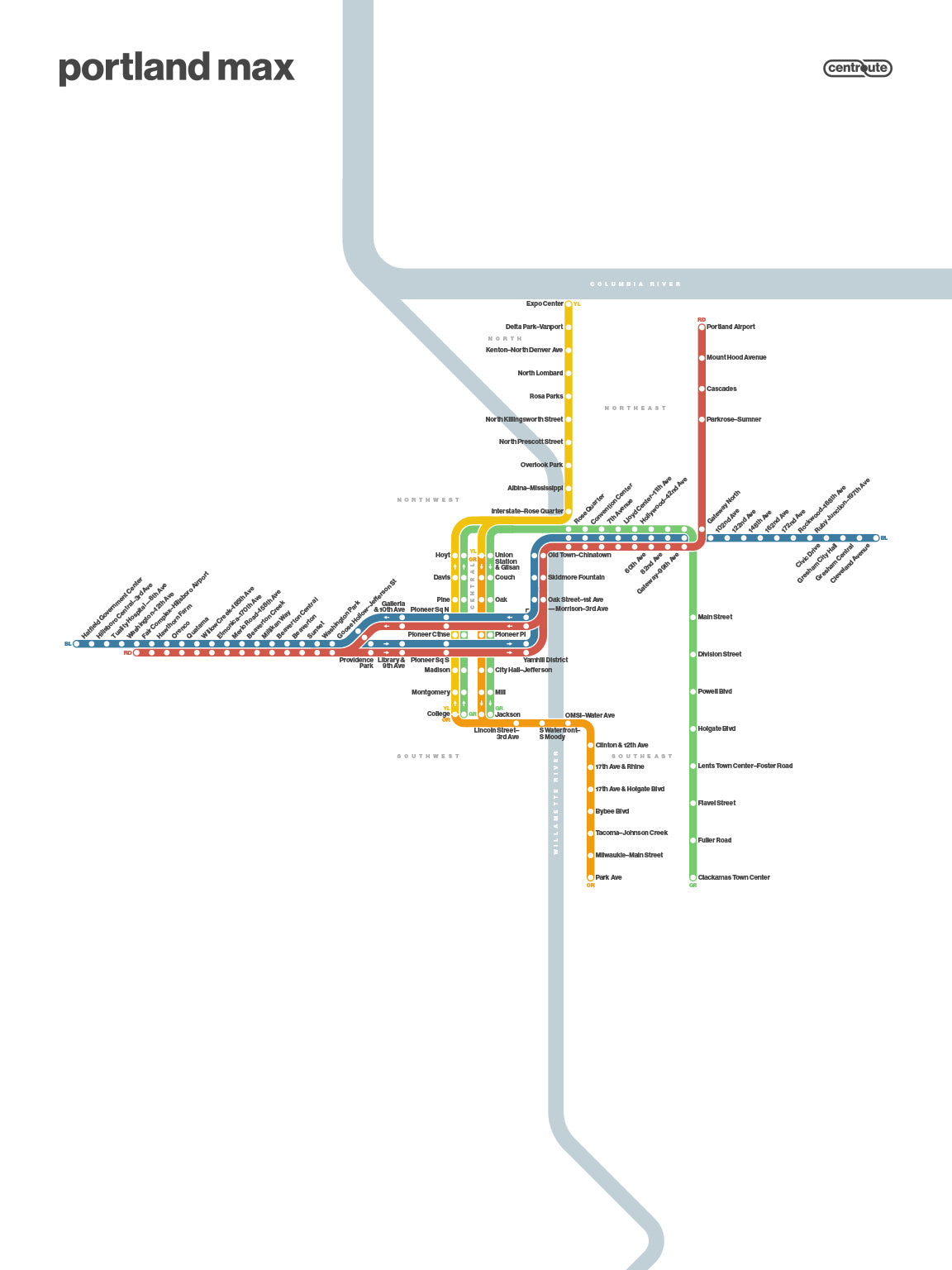 Portland Max Map – Light Mode