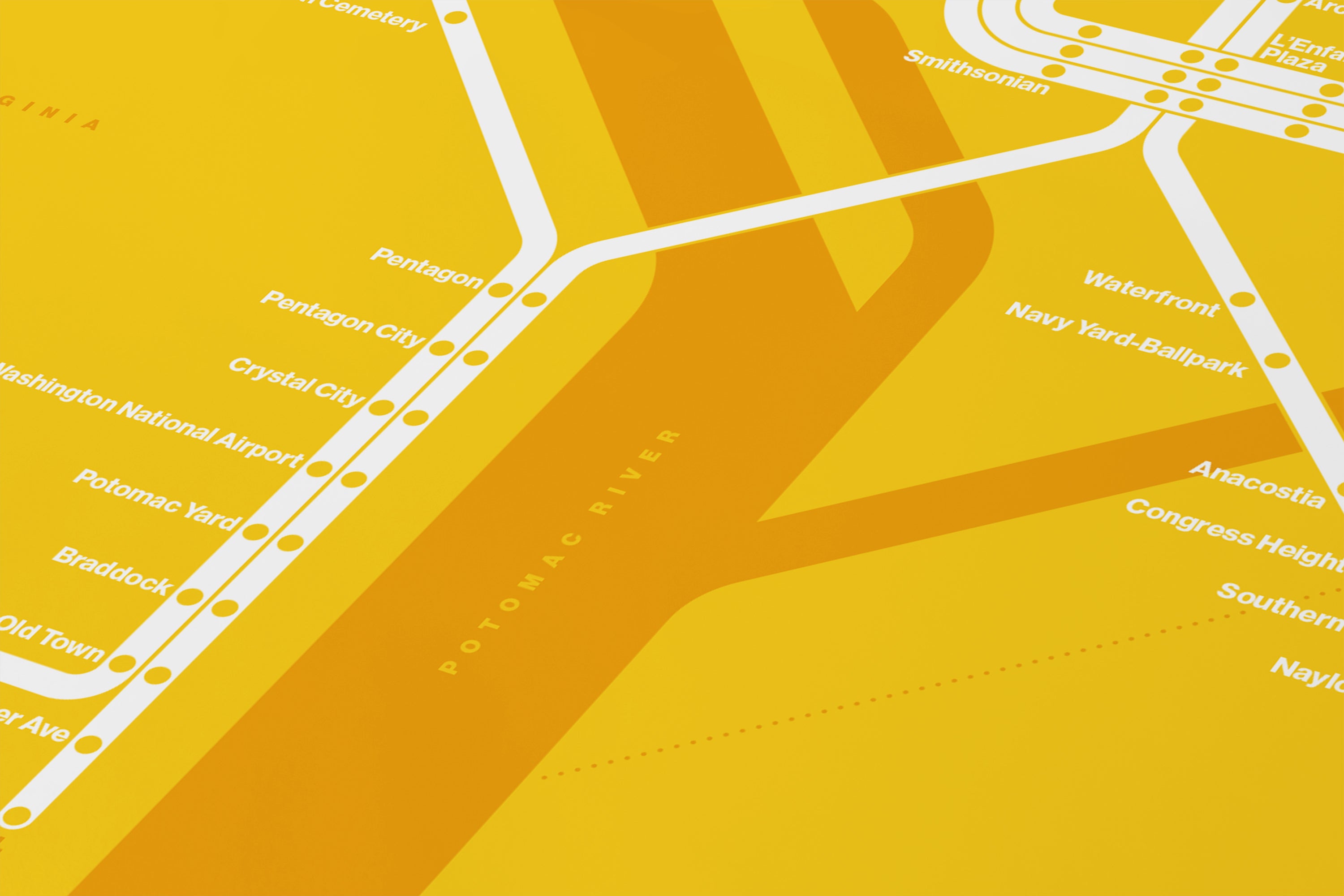 DC Metro / Color Mode System Map
