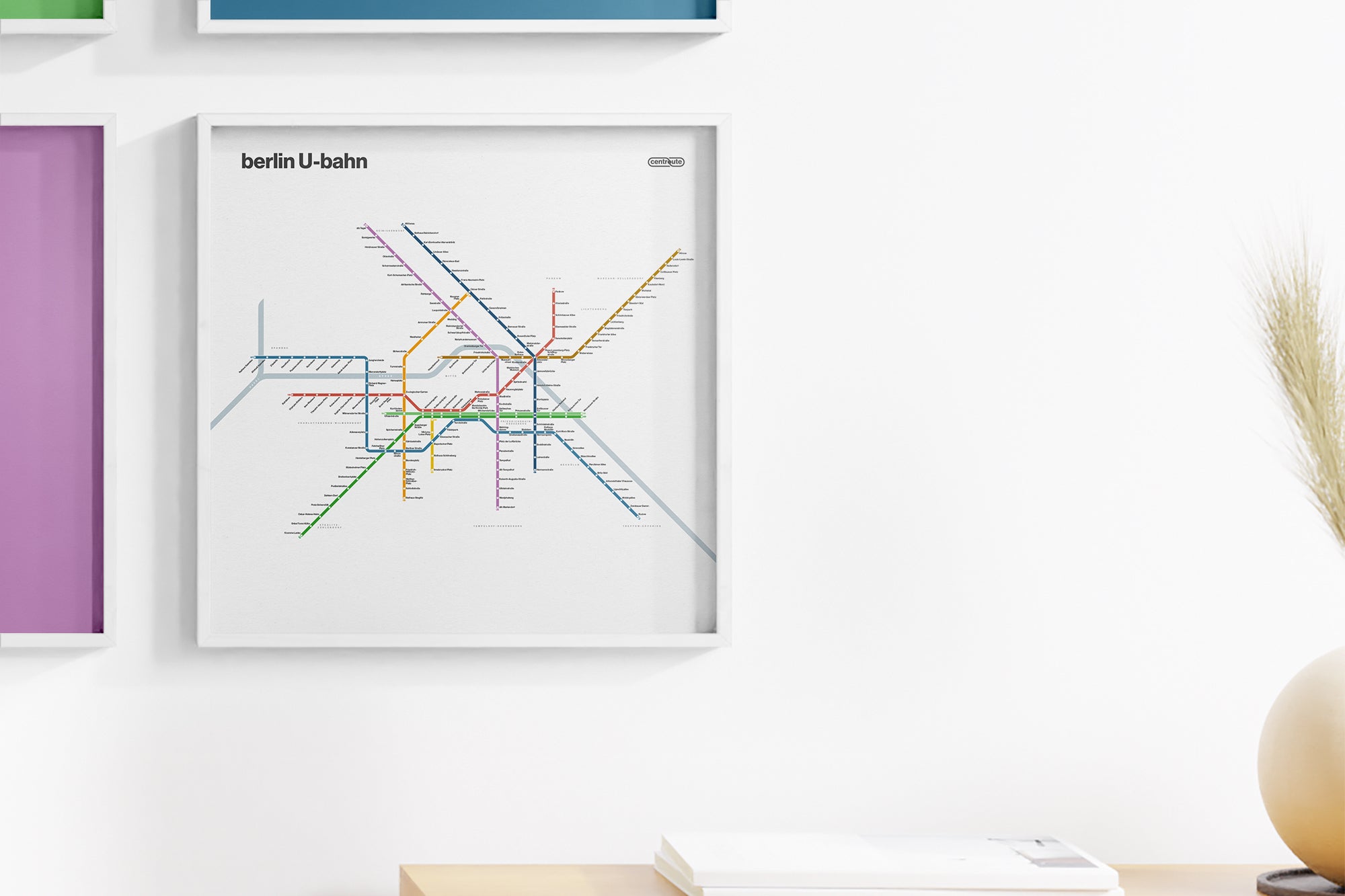Berlin U-Bahn / Light Mode System Map