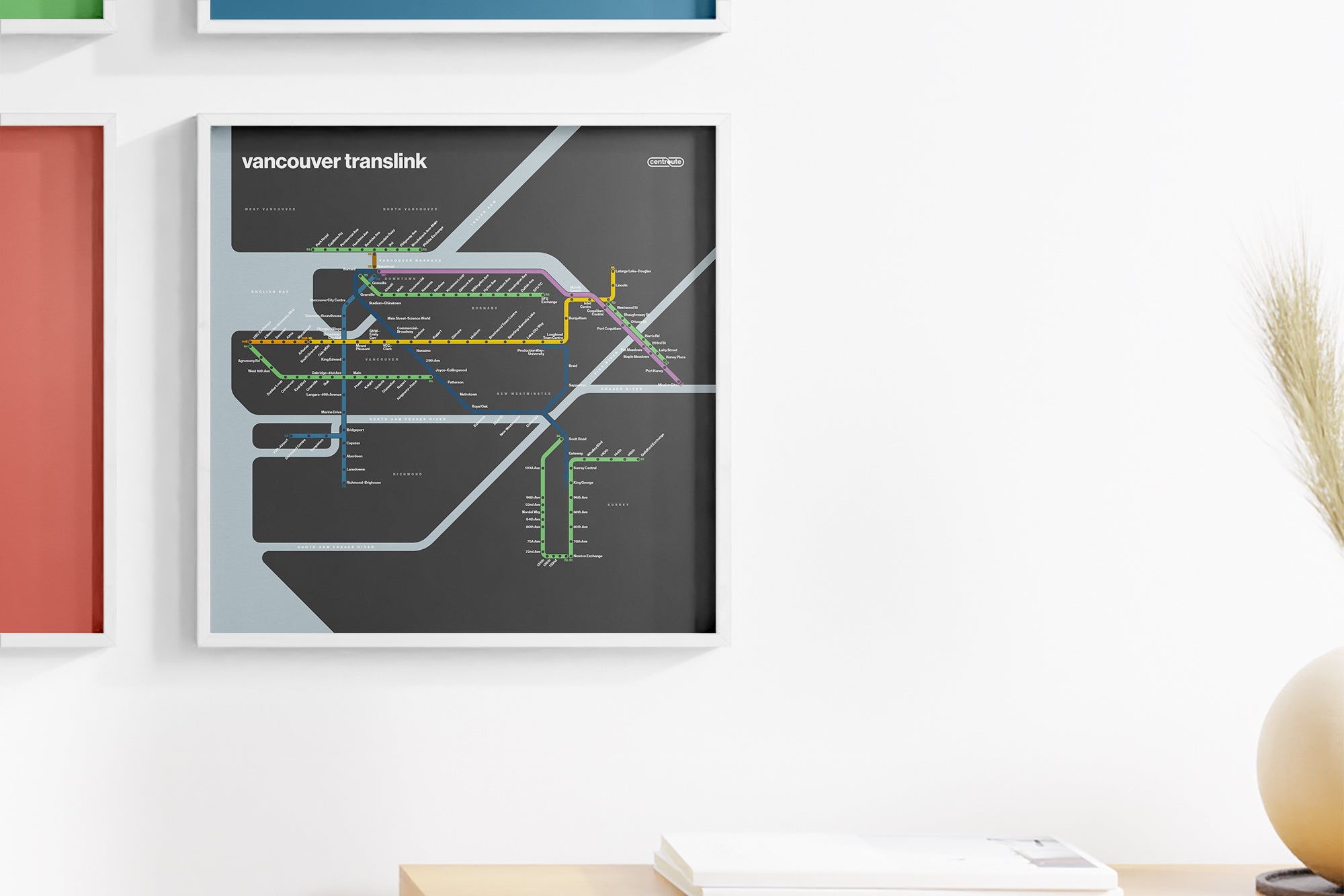 Vancouver Translink / Dark Mode System Map
