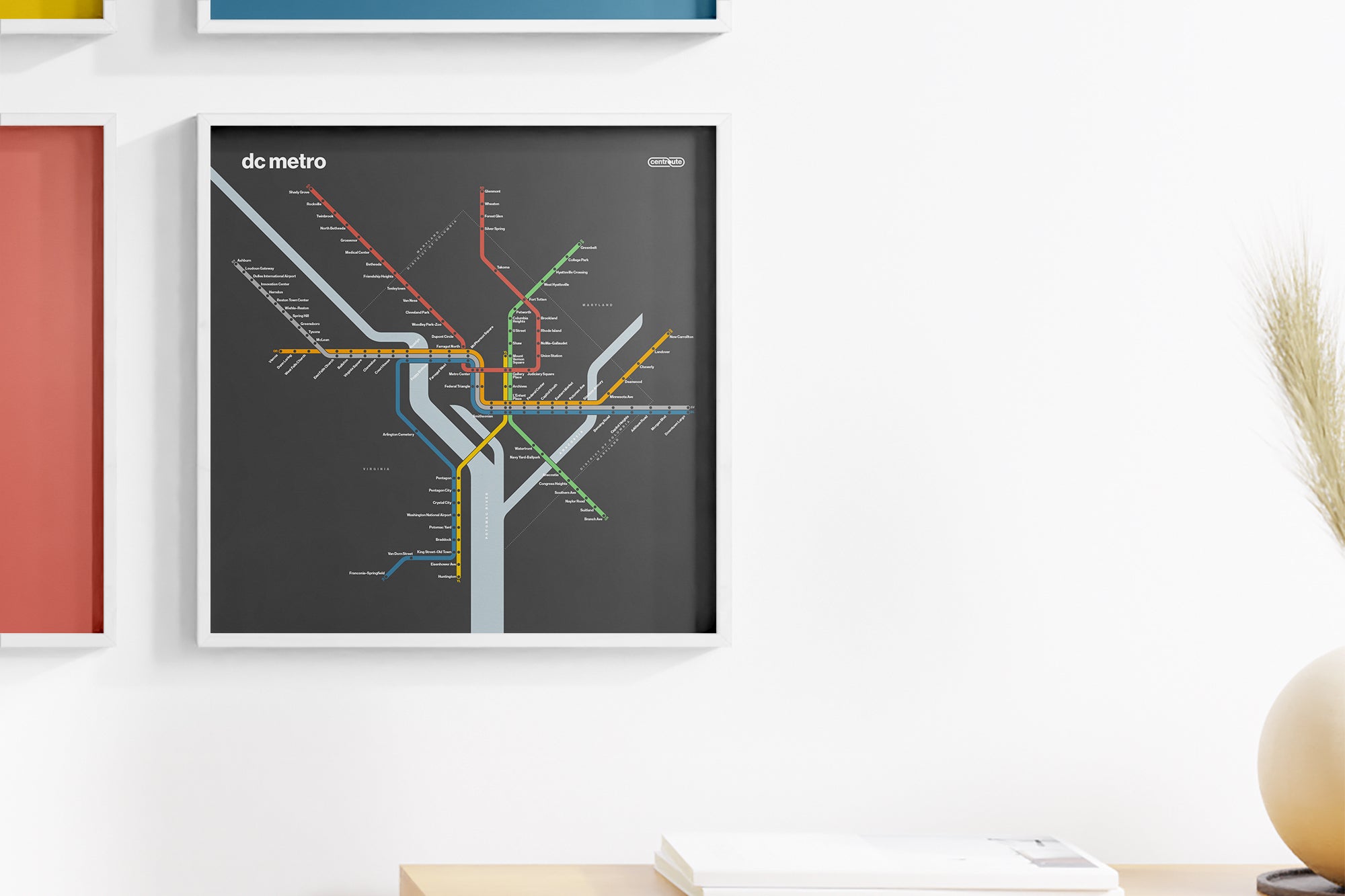 DC Metro / Dark Mode System Map