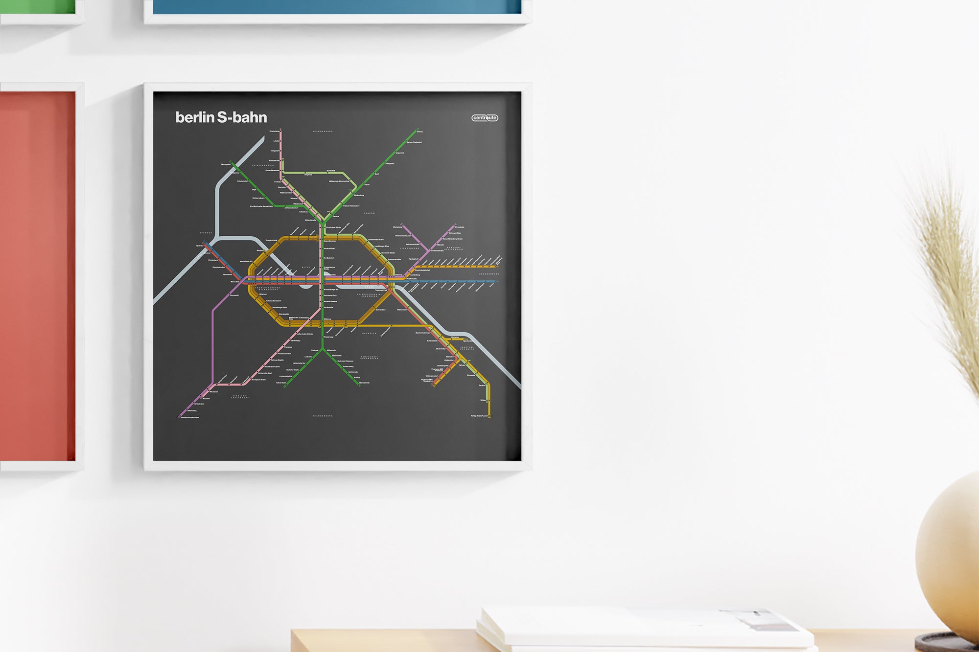 Berlin S-Bahn / Dark Mode System Map