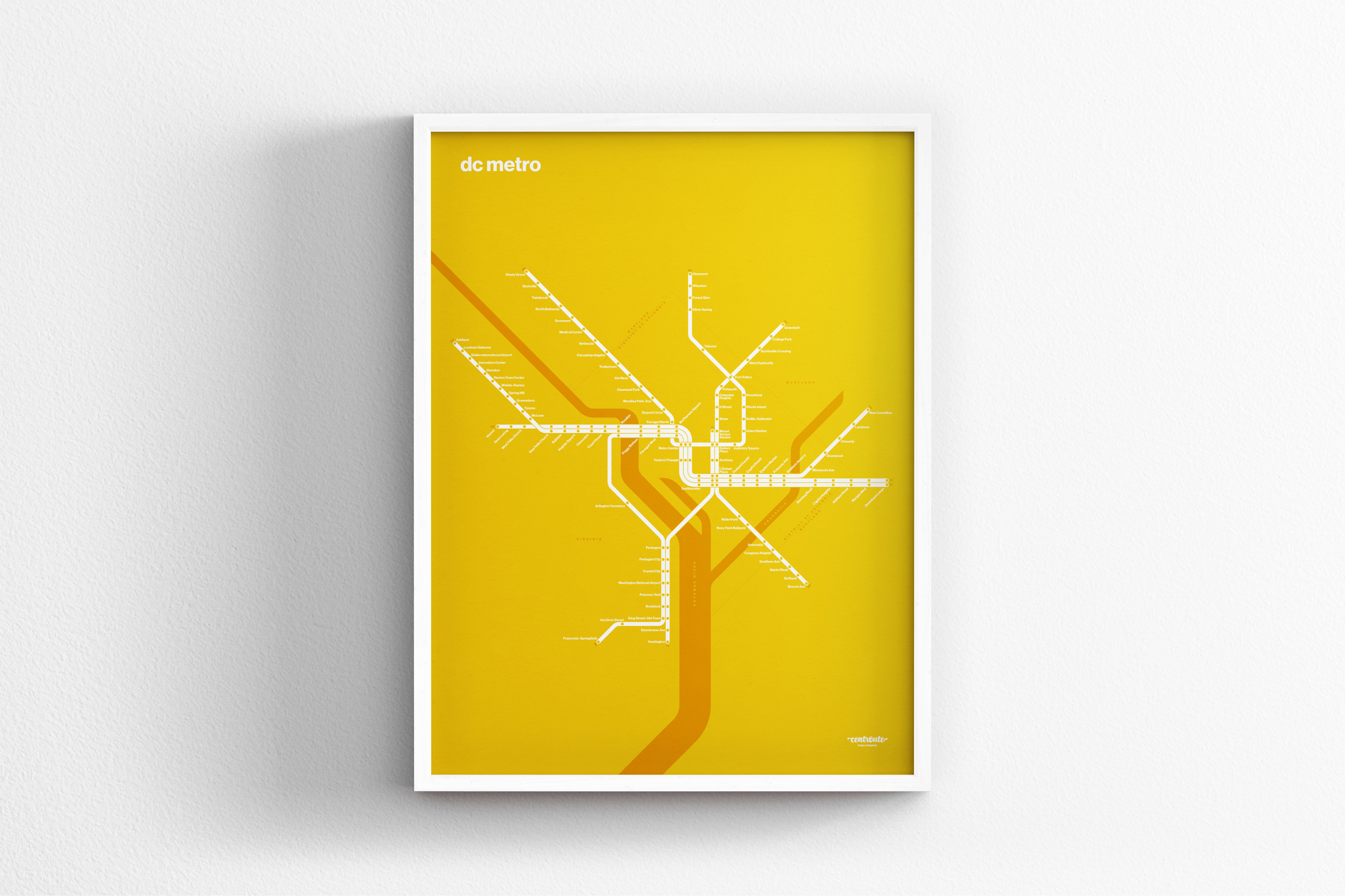 DC Metro / Color Mode System Map