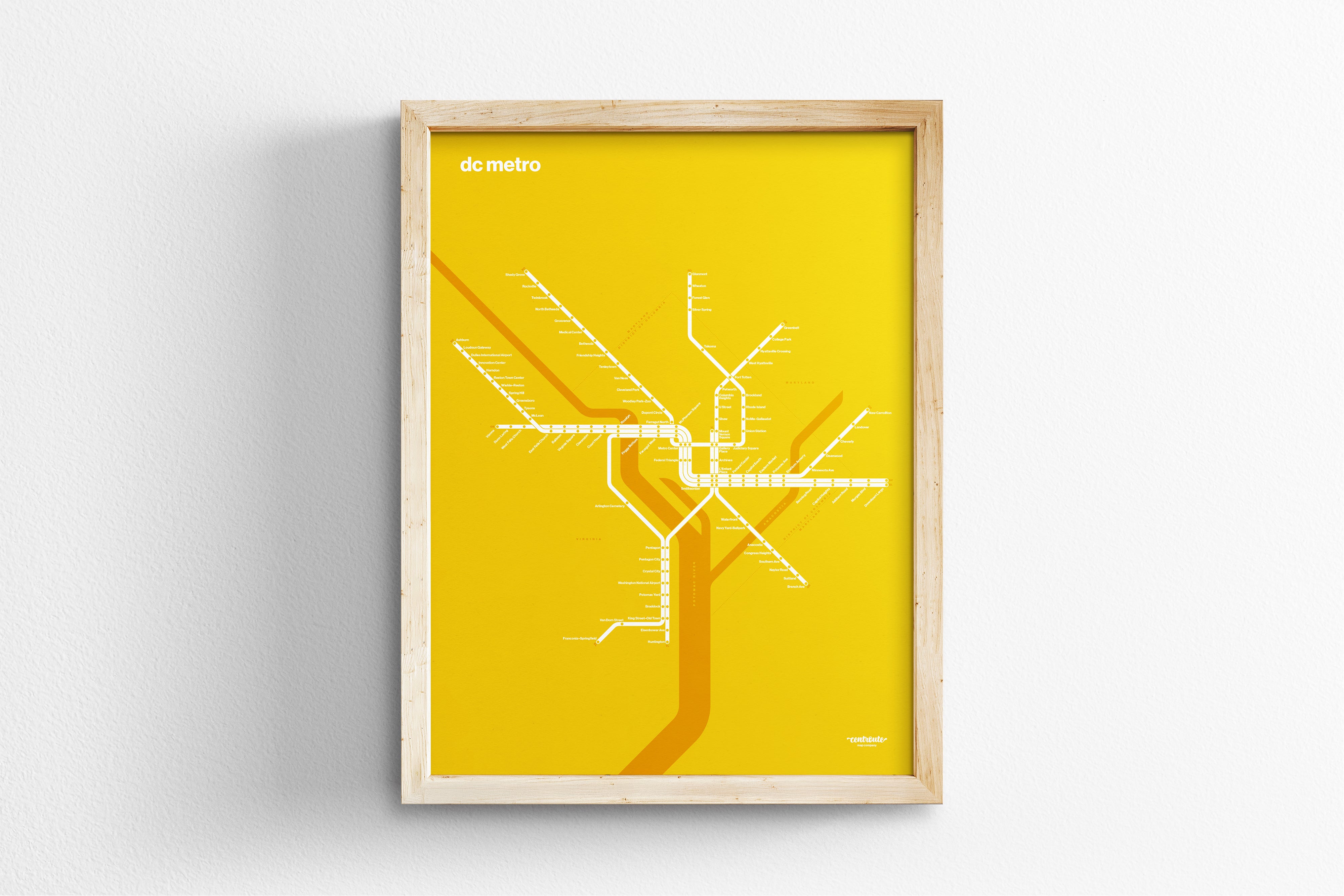 DC Metro / Color Mode System Map