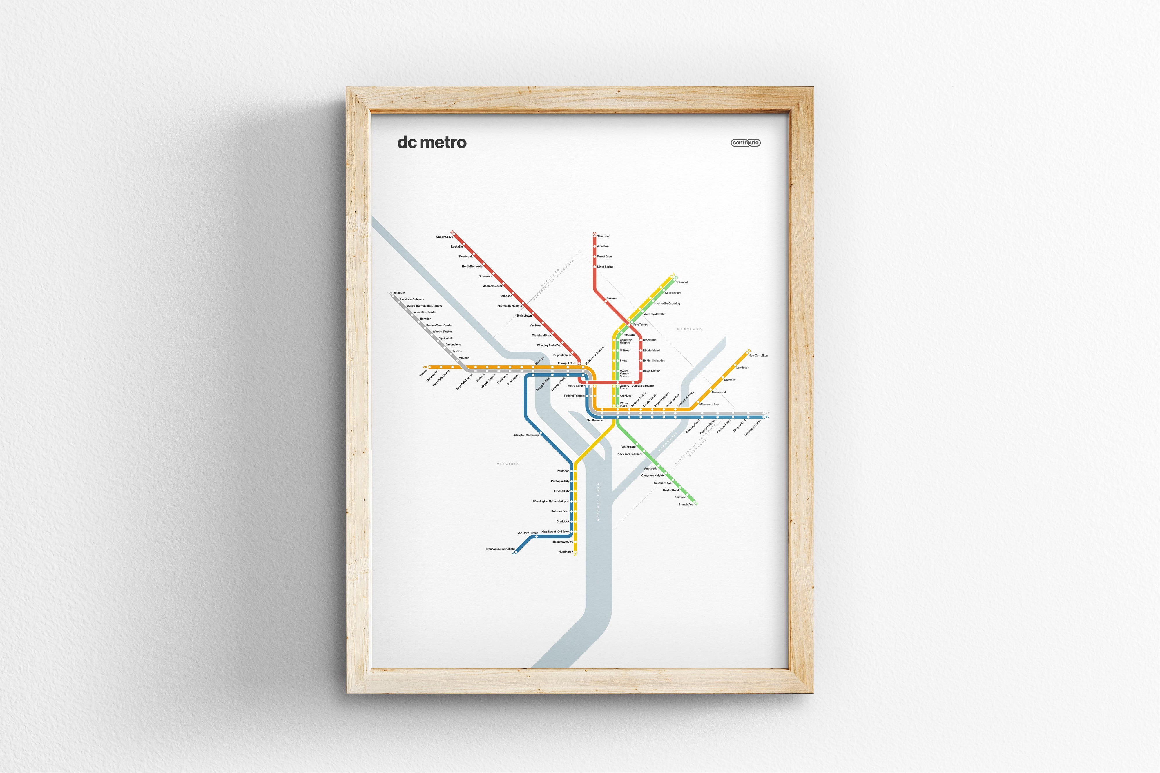 DC Metro / Light Mode Map
