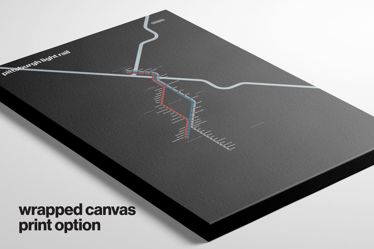 Pittsburgh Light Rail – Dark Mode