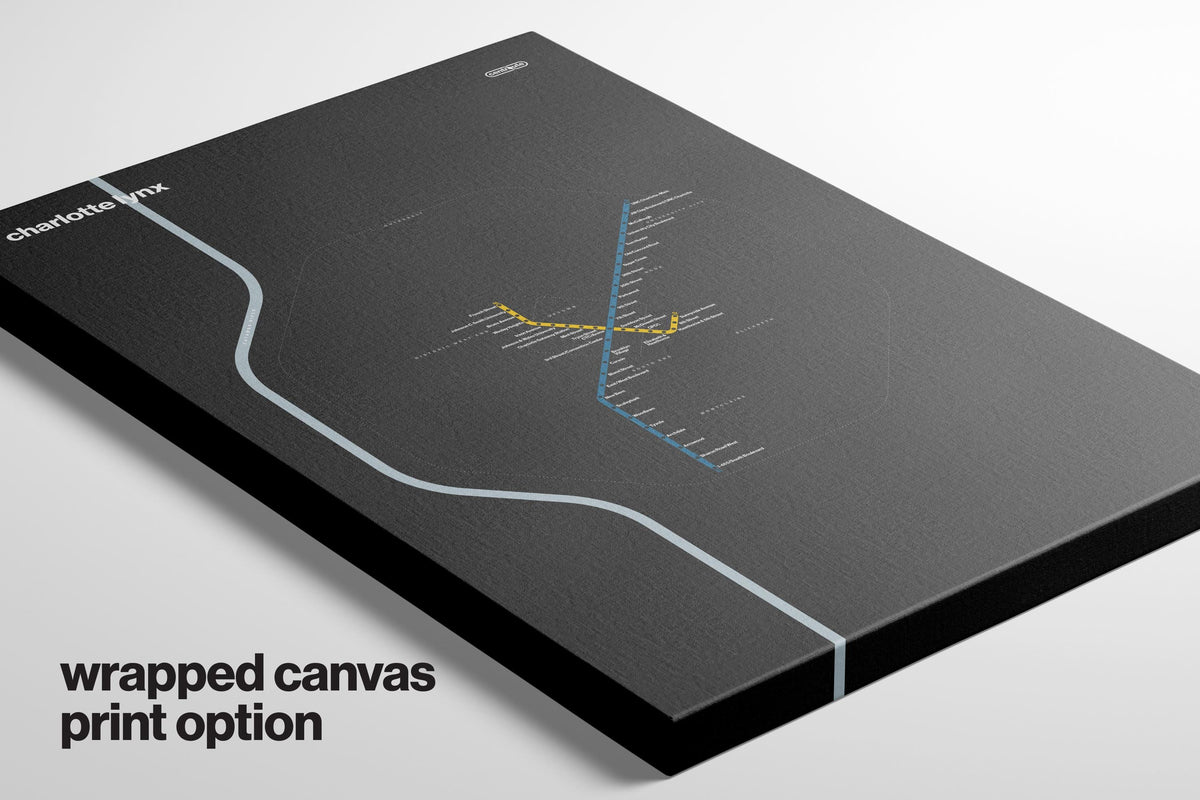 Charlotte Lynx Map – Dark Mode