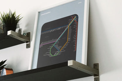 MUNI Metro Map – Dark Mode