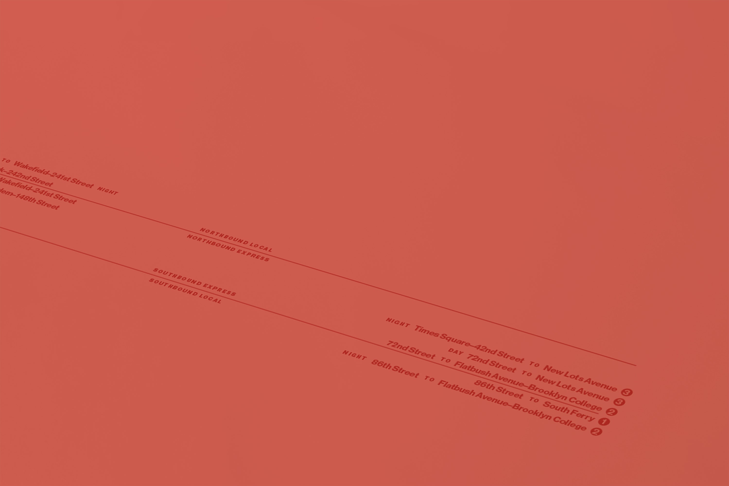 The image is a red-orange abstract background with white text and lines, creating a sense of movement and direction.