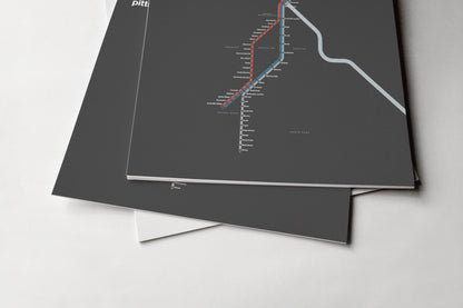 Pittsburgh Light Rail – Dark Mode