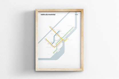 Montreal Metro / Light Mode System Map
