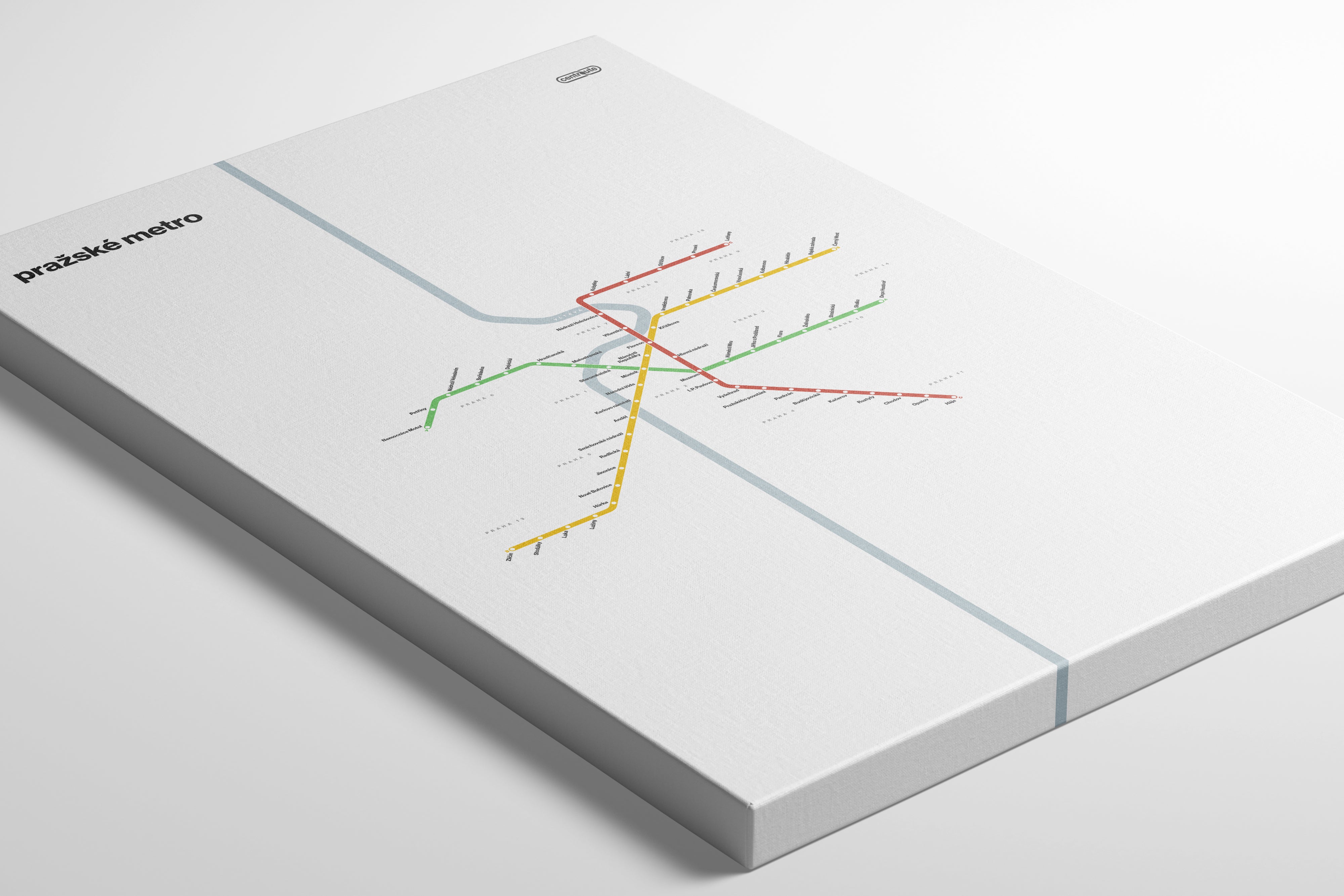 The image is a minimalist subway map with a simple design featuring colored lines representing different routes.