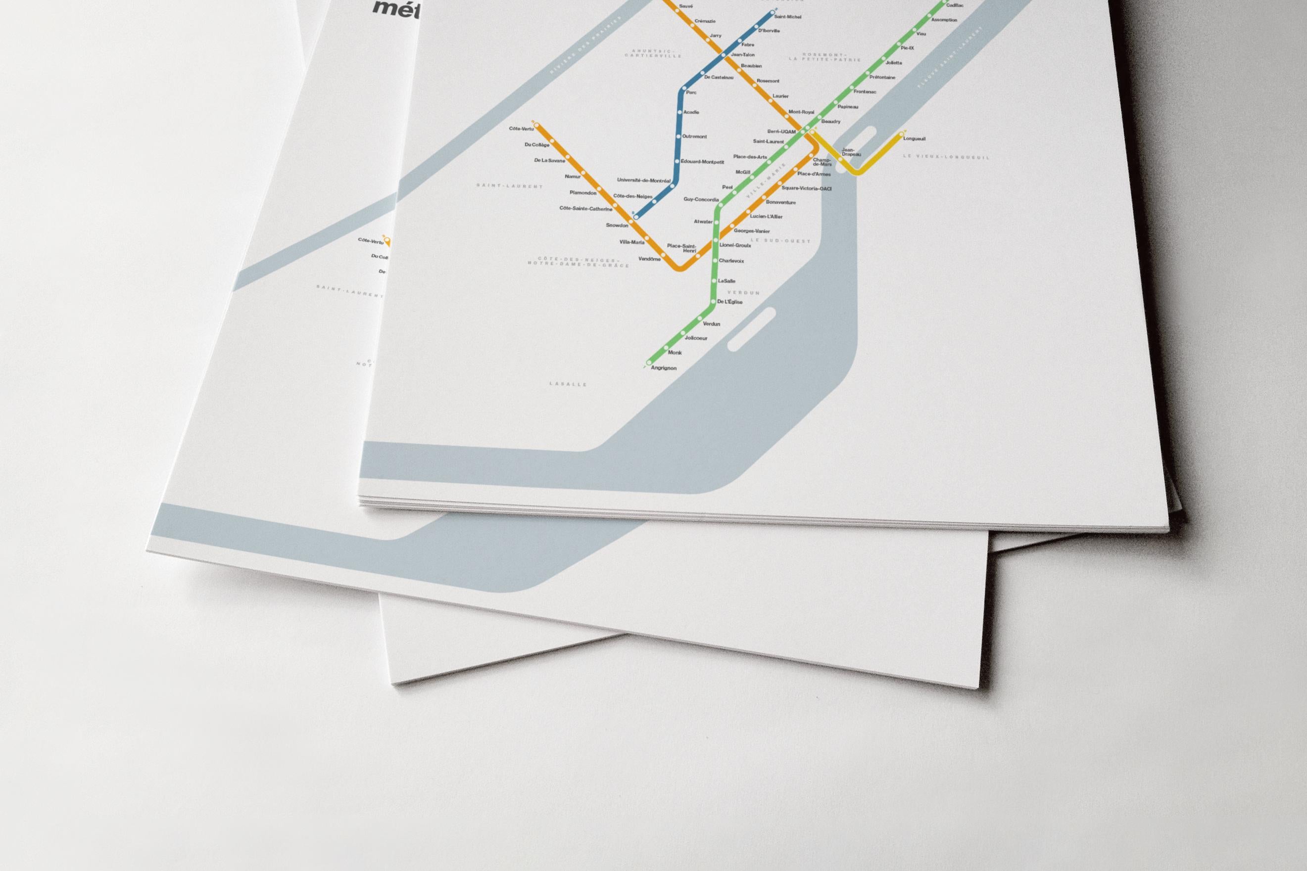 Montreal Metro / Light Mode System Map
