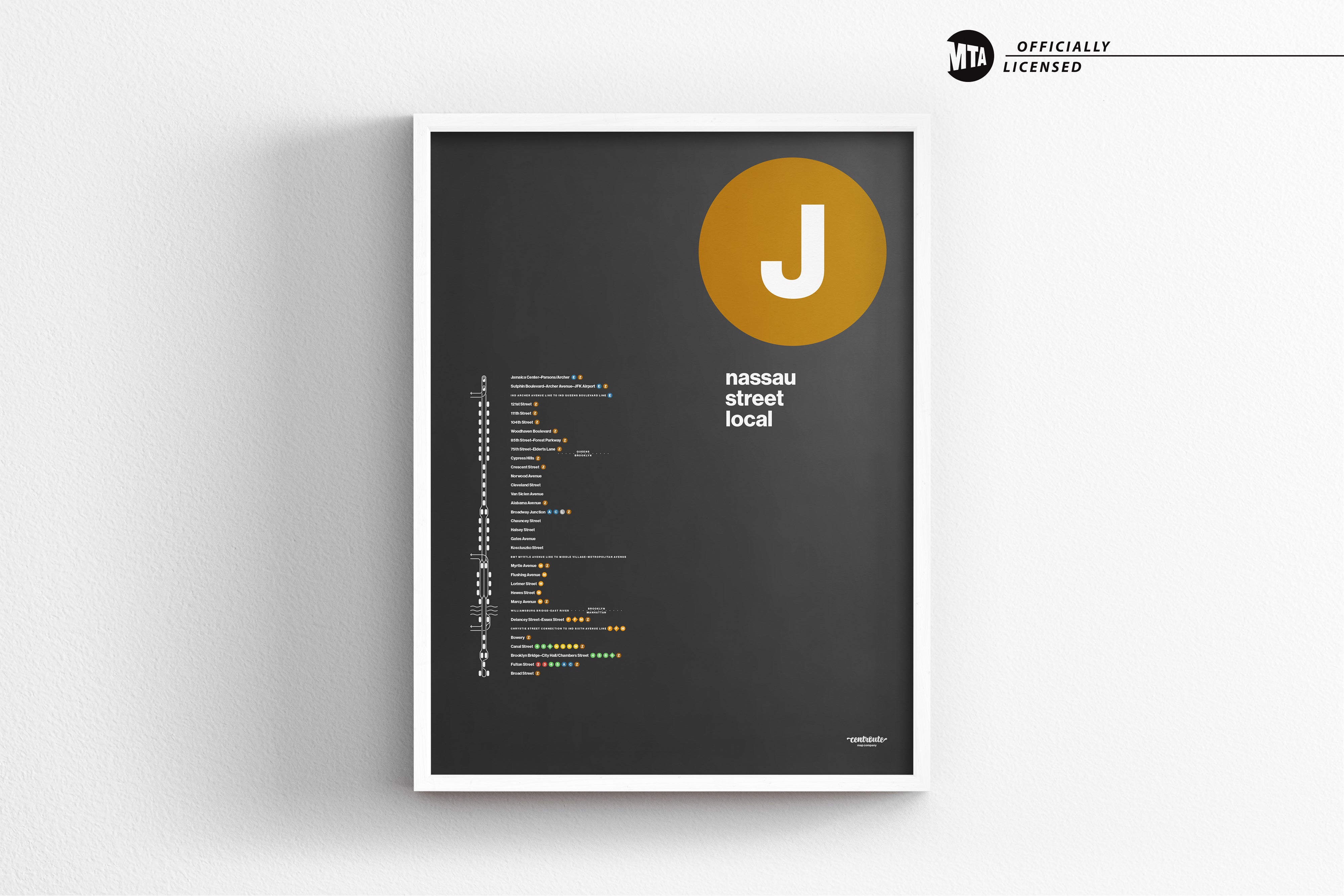 a black and yellow poster with the letter j on it