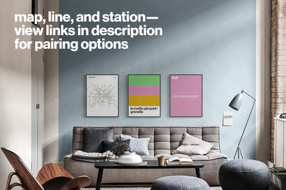 Paris Metro Map –  Vertical Light Mode