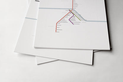 Houston METRORail Map – Light Mode