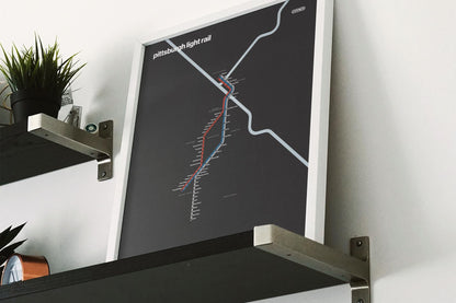 Pittsburgh Light Rail – Dark Mode