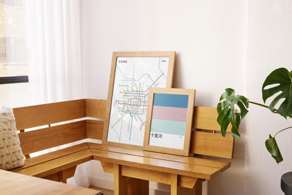 Beijing Metro / Chinese 北京地铁 Light Mode System Map