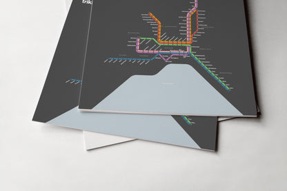 Oslo Trams / Dark Mode System Map
