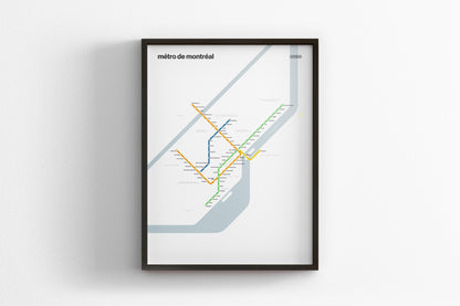 Montreal Metro / Light Mode System Map