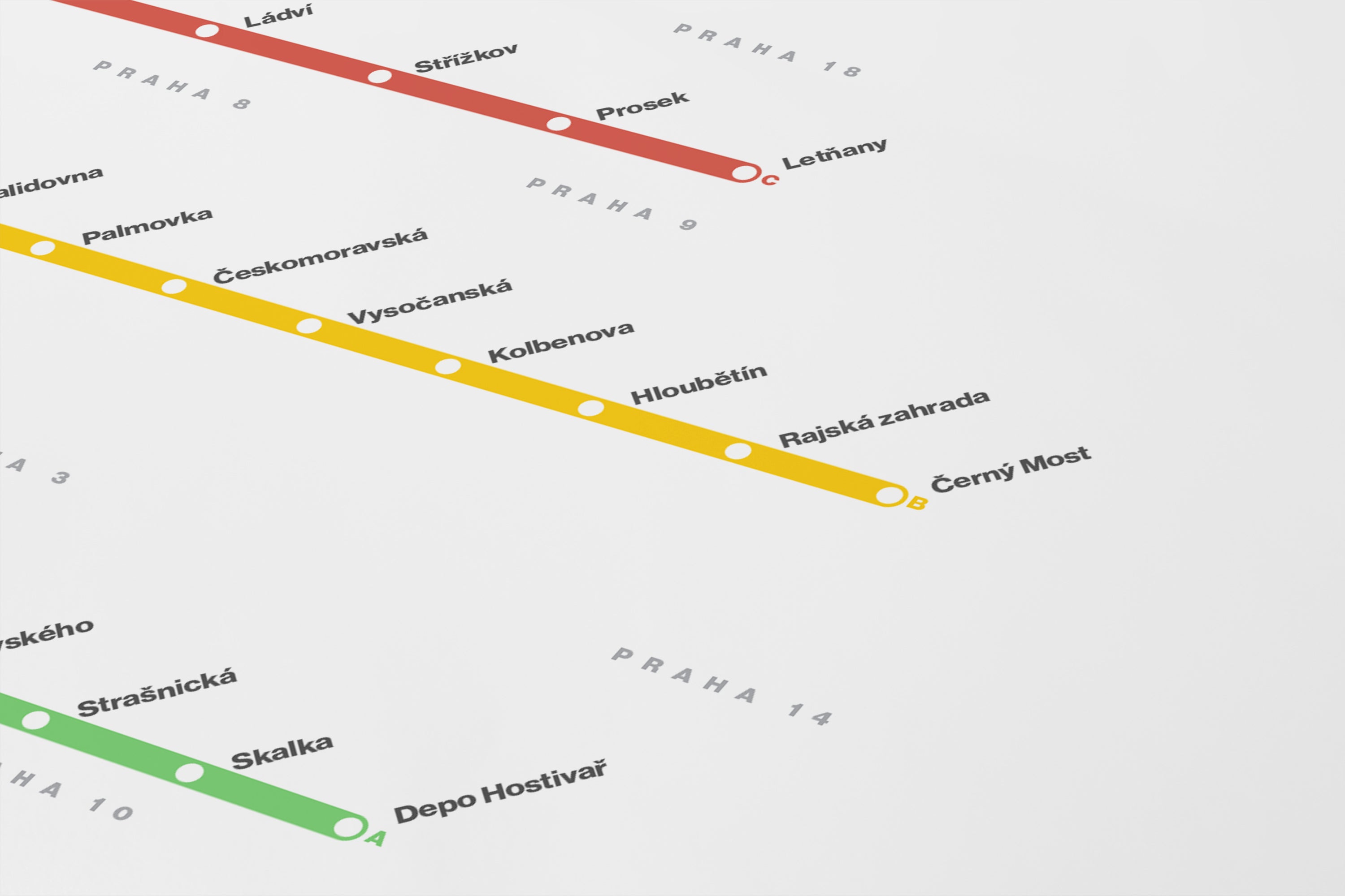 a subway map with various lines and stations labeled.