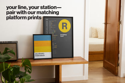 R Train Platform Print – NYC Subway
