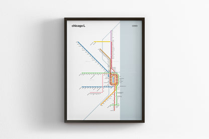 Chicago L / Light Mode System Map
