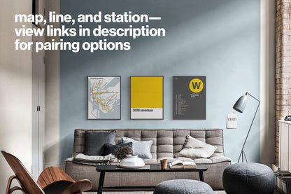 W Train Platform Print – NYC Subway