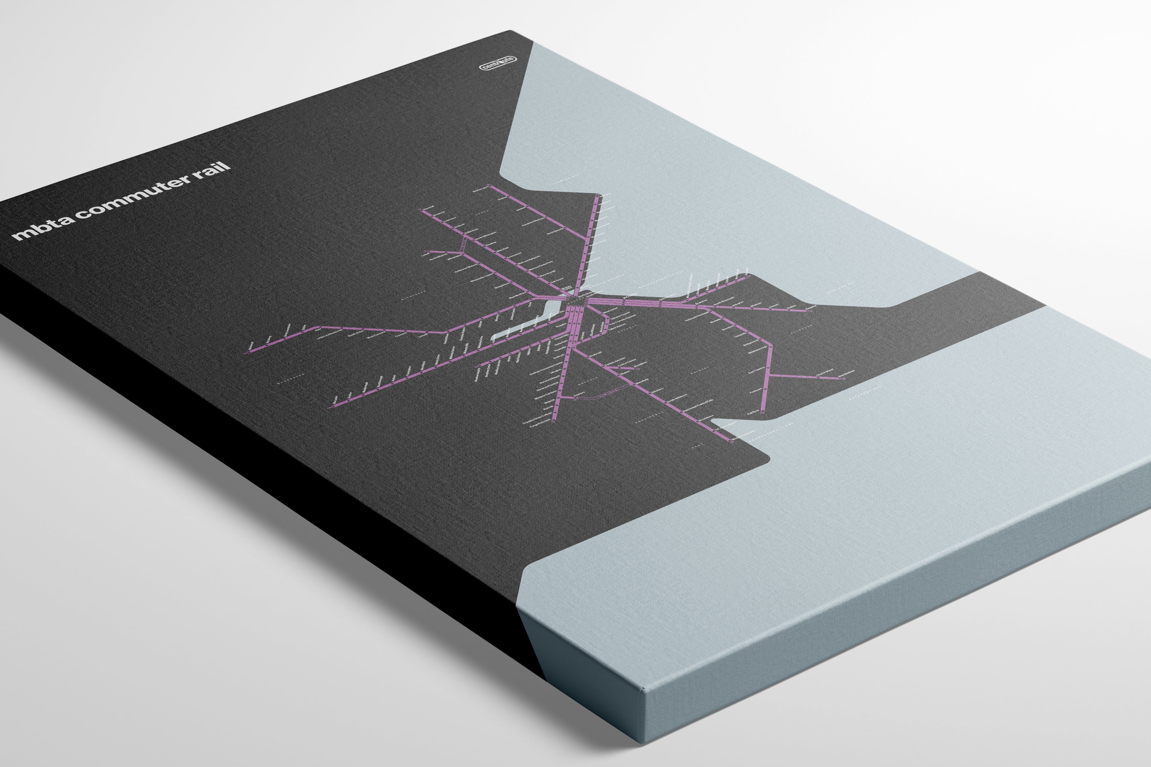 Boston Commuter Rail / Dark Mode System Map