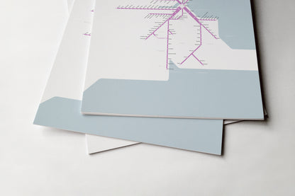 Boston Commuter Rail / Light Mode System Map