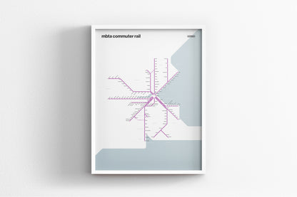 Boston Commuter Rail / Light Mode System Map