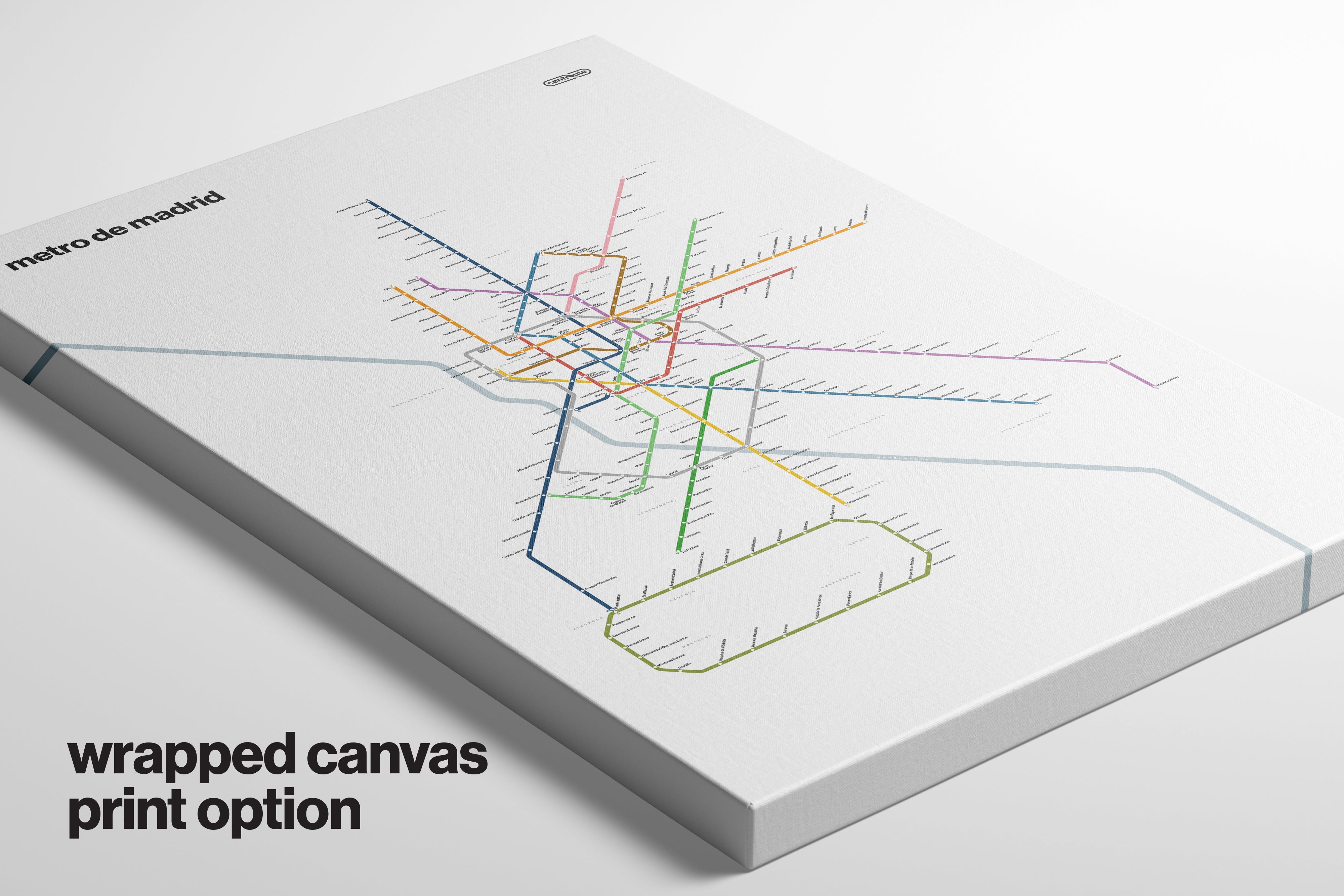 Madrid Metro / Light Mode Map