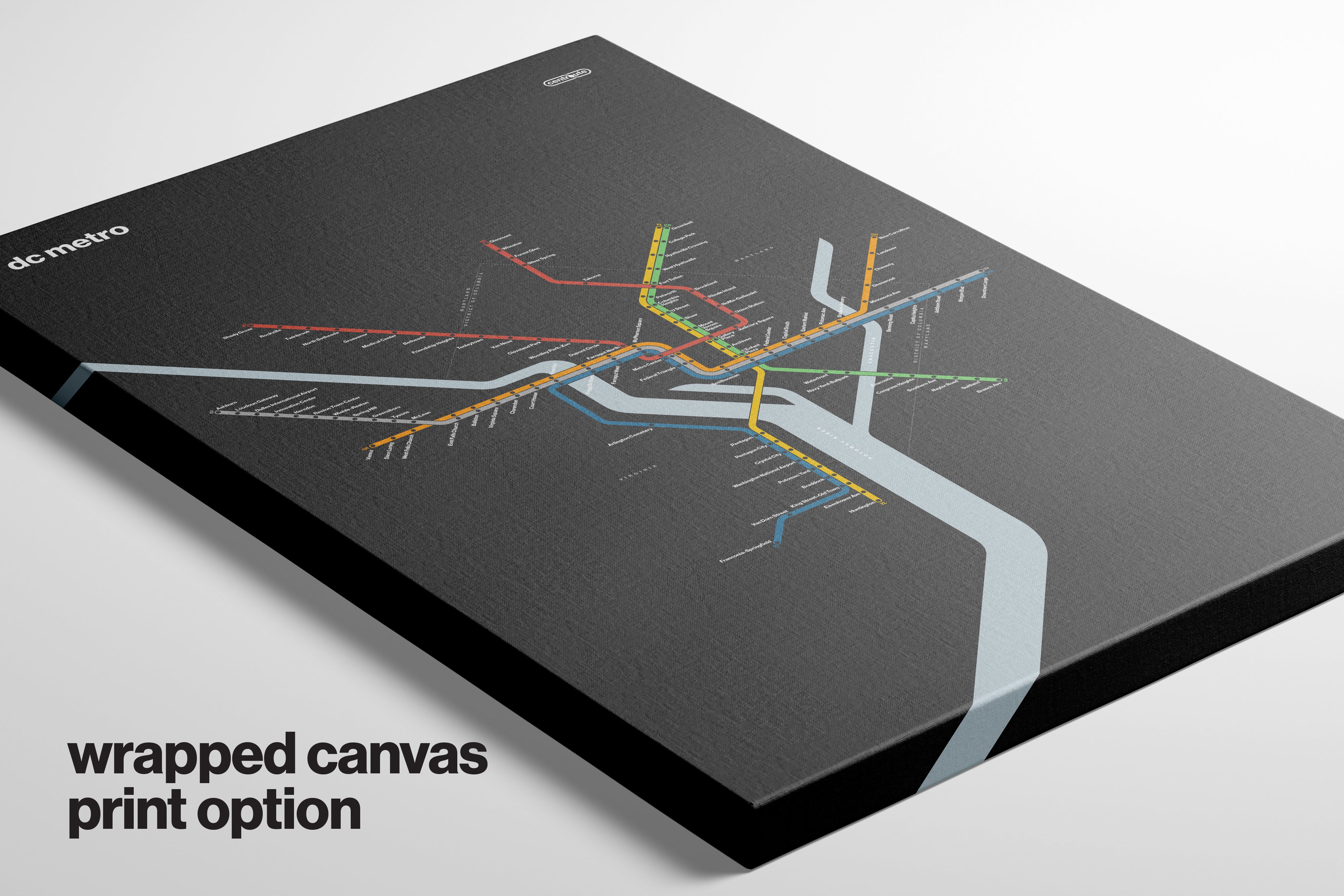 DC Metro Map – Dark Mode