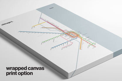 Chicago L / Light Mode System Map